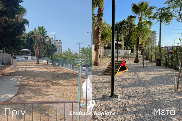 Σταθμός Λαρίσης: Ανάπλαση πλατείας 4 στρεμμάτων – 31 δέντρα και σύγχρονο πάρκο σκύλων