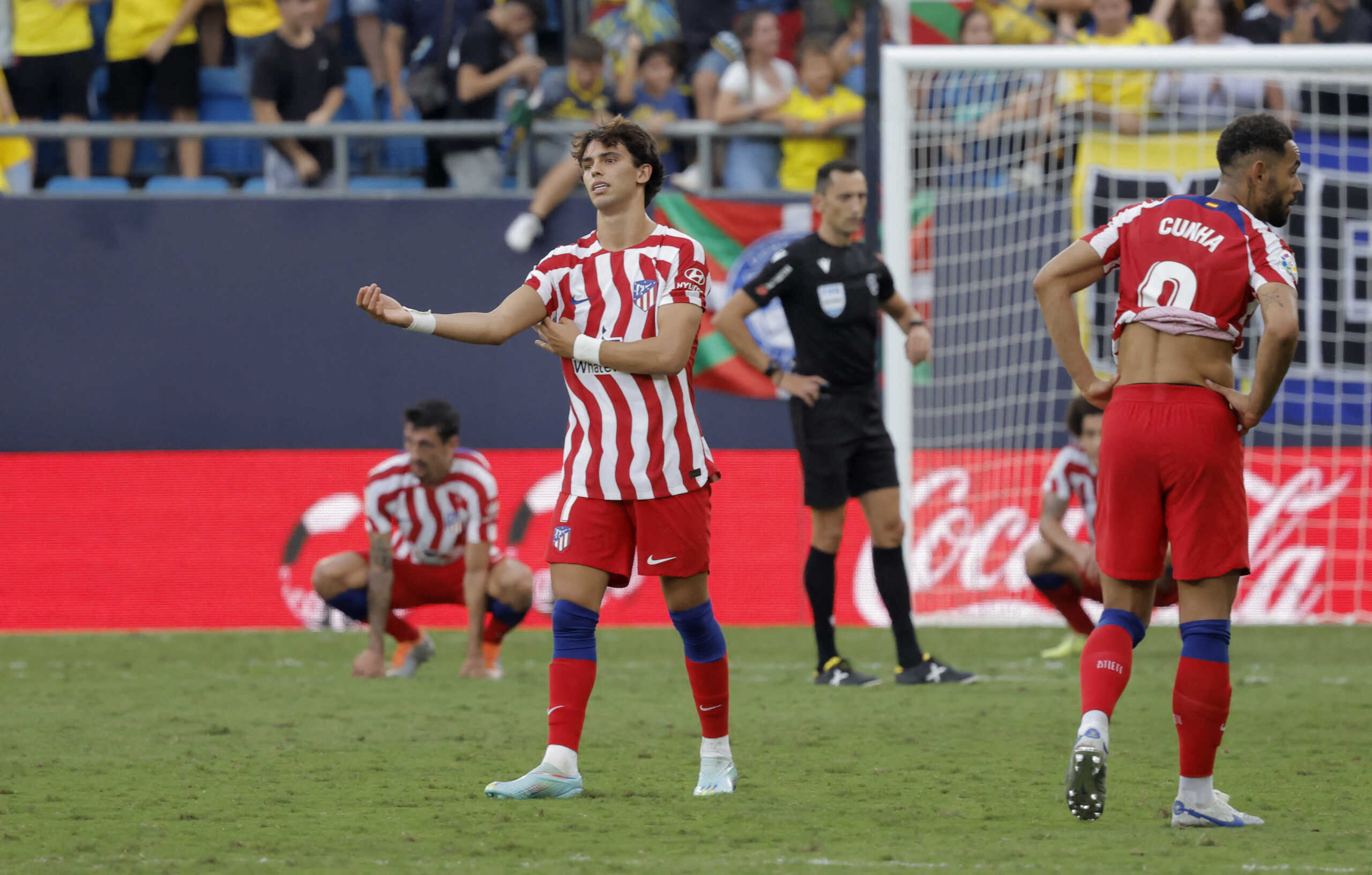 Soccer Football - LaLiga - Cadiz v Atletico Madrid - Estadio Nuevo Mirandilla, Cadiz, Spain - October 29, 2022 Atletico Madrid's Joao Felix reacts after the match REUTERS