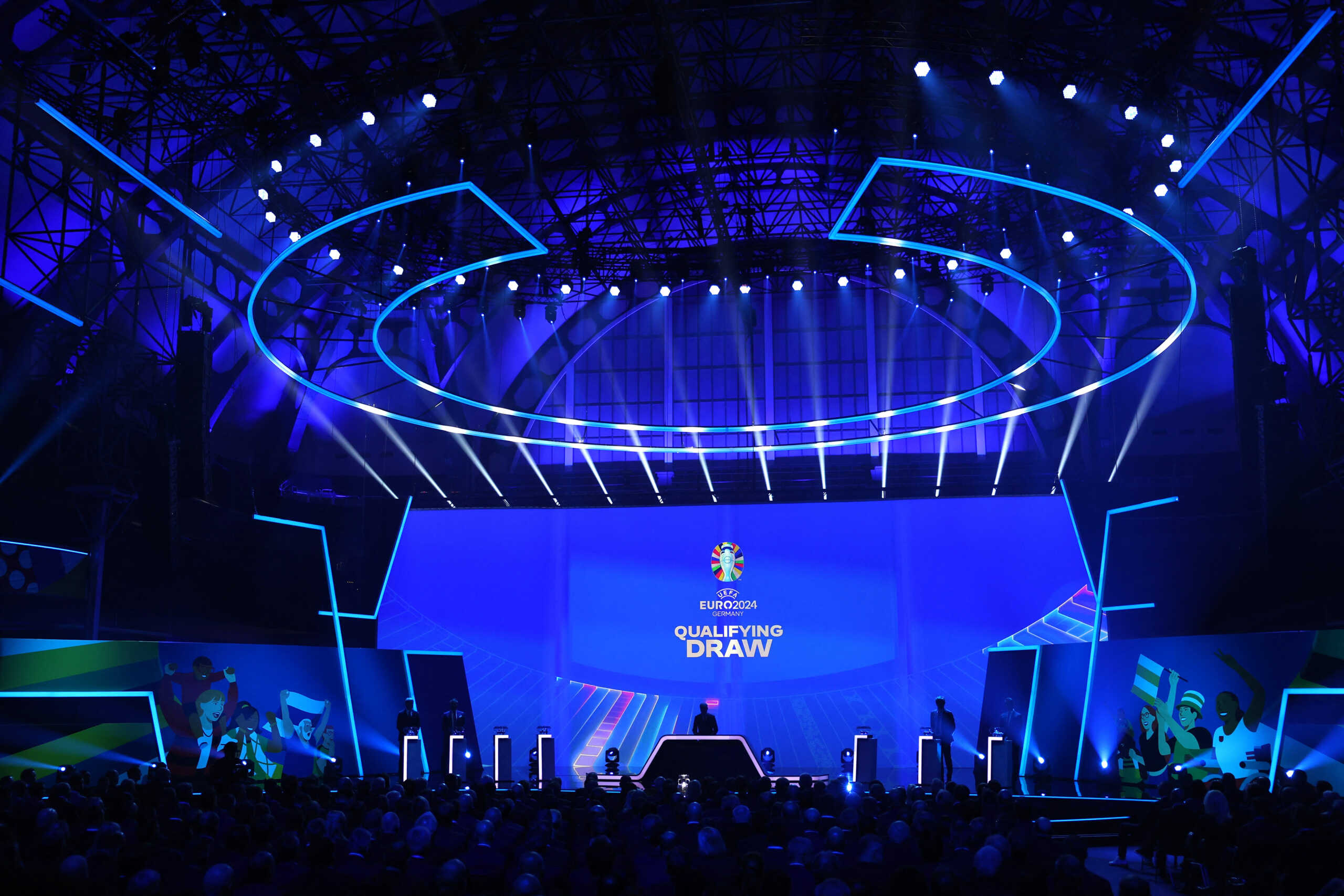 Soccer Football - Euro 2024 Qualifying Draw - Festhalle, Frankfurt, Germany - October 9, 2022 General view before the draw REUTERS