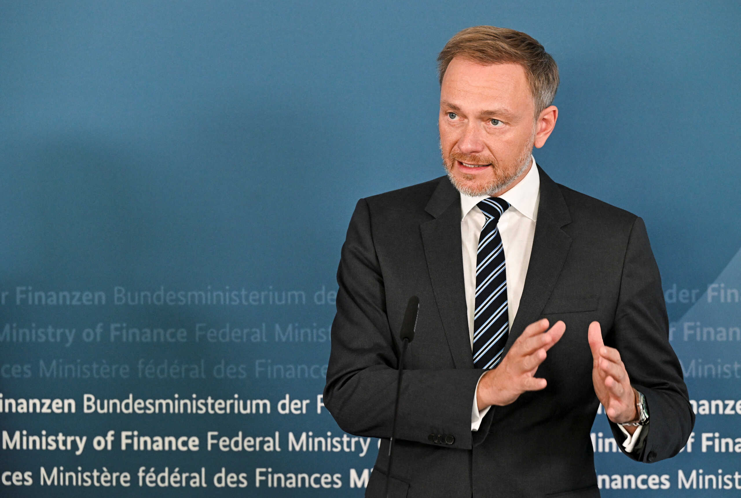 German Finance Minister Christian Lindner holds a news conference on new estimates for tax revenue in Bonn, Germany October 27, 2022. REUTERS