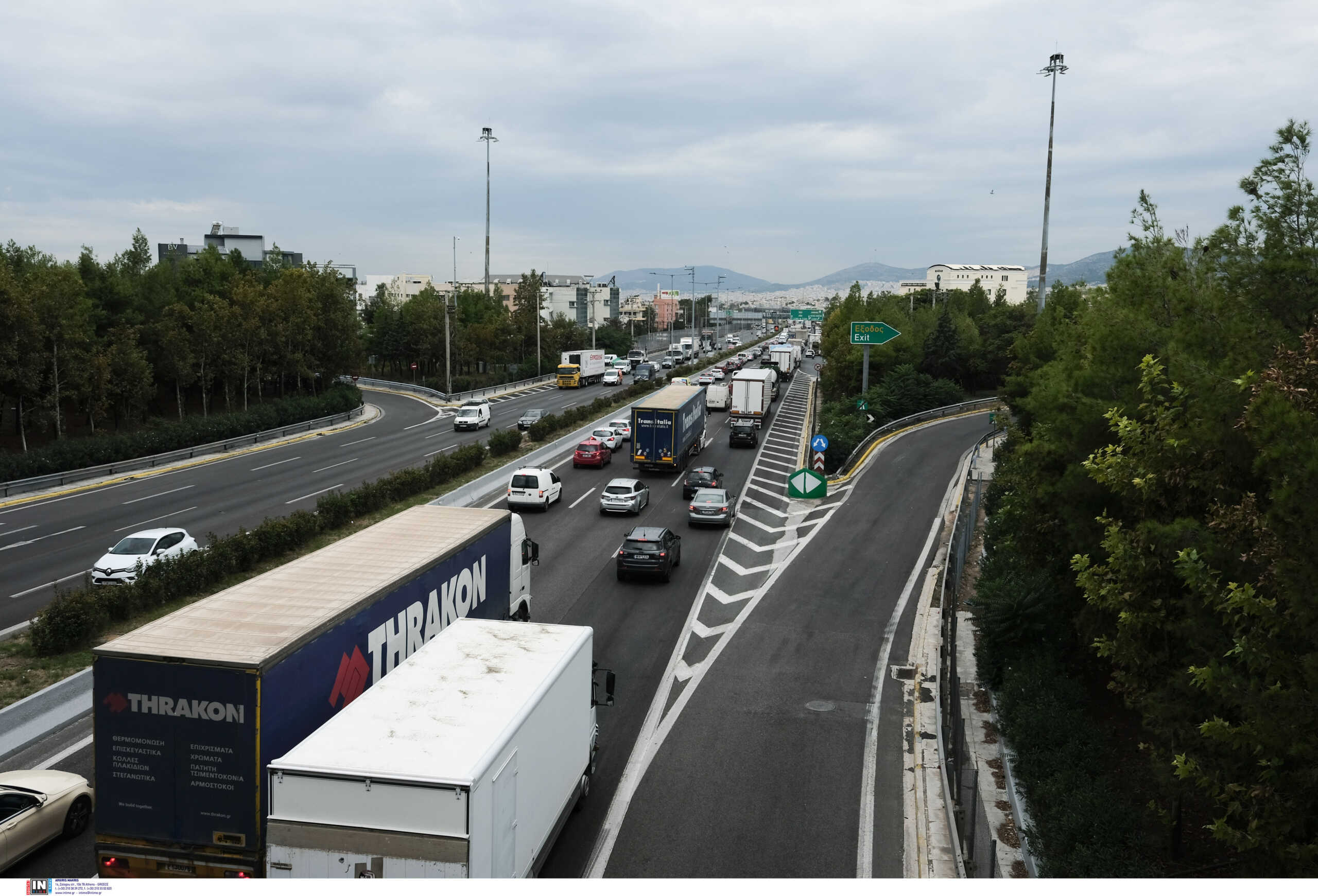 Κυκλοφοριακές ρυθμίσεις στην Εθνική Οδό Αθηνών – Λαμίας στο ύψος της Μεταμόρφωσης