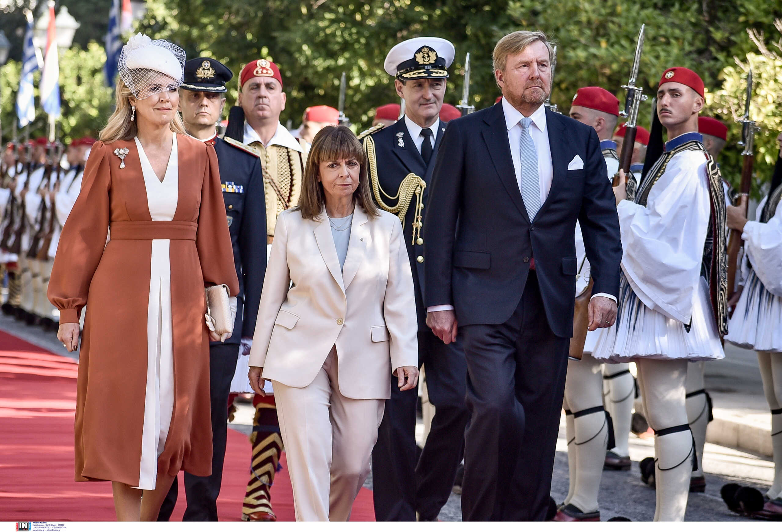H Κατερίνα Σακελλαροπούλου υποδέχθηκε το βασιλικό ζεύγος της Ολλανδίας – «Είναι σαν να επιστρέφουμε στο σπίτι μας»