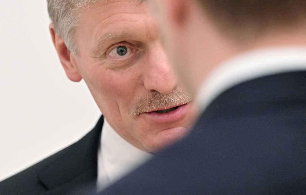 FILE PHOTO: Kremlin spokesman Dmitry Peskov at a news conference  in Moscow, Russia February 18, 2022. Sputnik