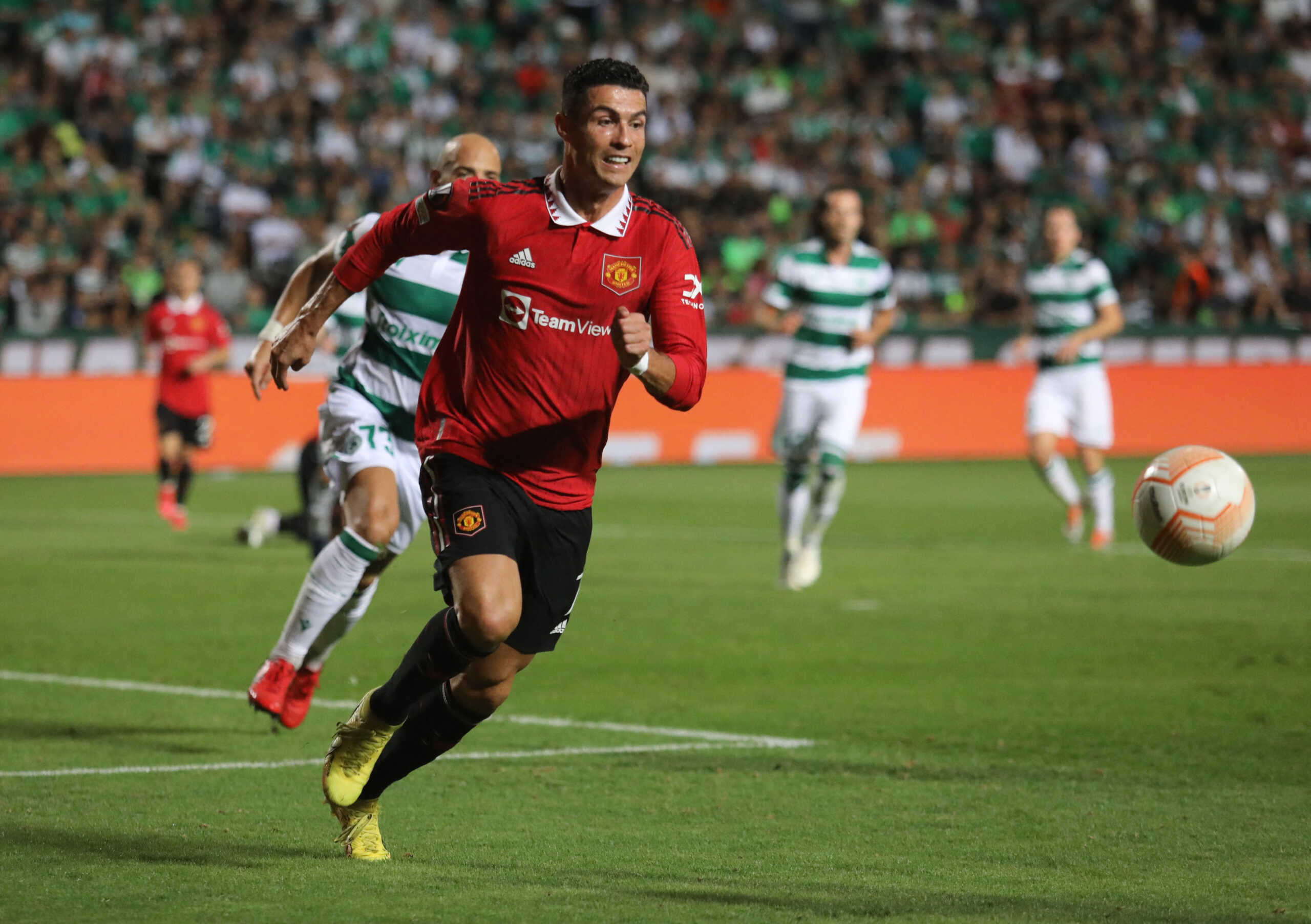 Soccer Football - Europa League - Group E - Omonia v Manchester United - GSP Stadium, Strovolos, Cyprus - October 6, 2022 Manchester United's Cristiano Ronaldo in action REUTERS