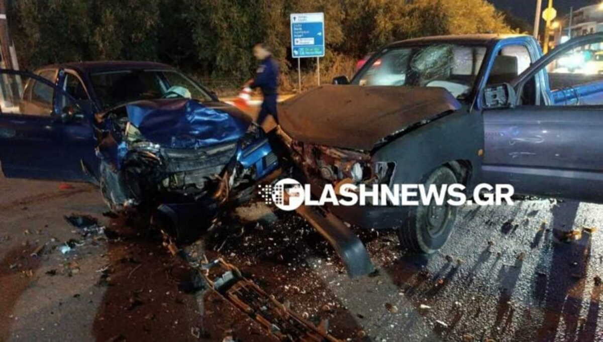 Τροχαίο στα Χανιά – Σε άμορφη μάζα μετατράπηκαν τα οχήματα μετά από σφοδρή σύγκρουση