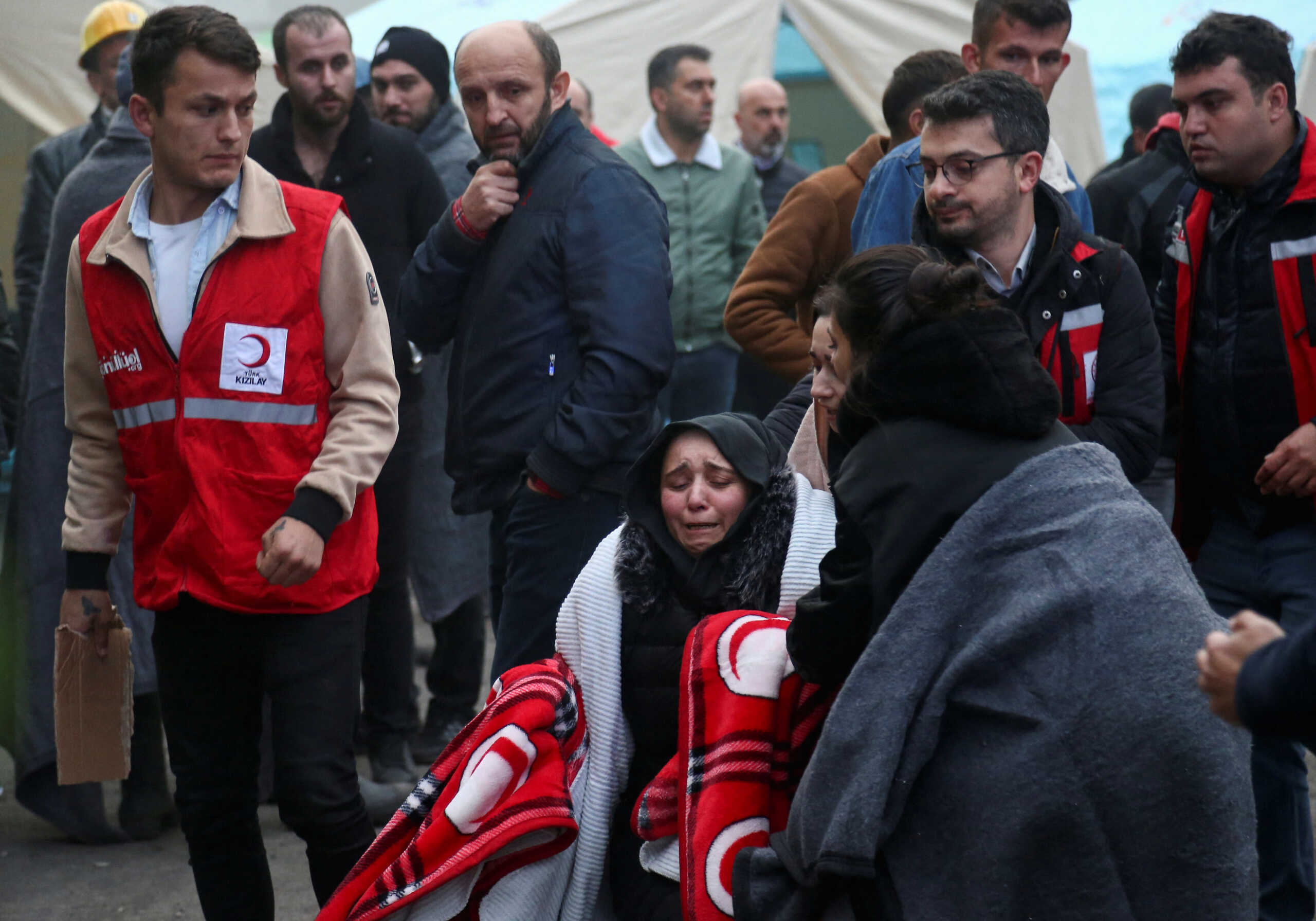 A woman reacts outside the coal mine as search and rescue operation continues after an explosion, in Amasra in the northern Bartin province, Turkey October 15, 2022. REUTERS
