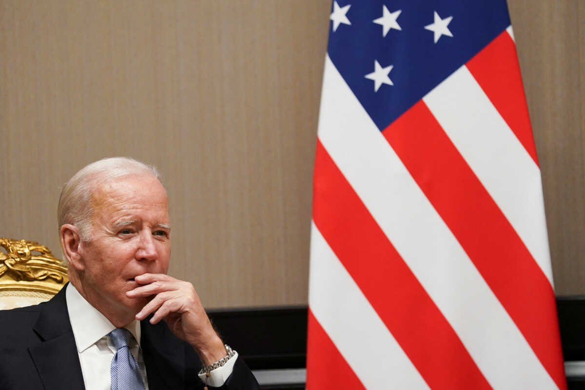 U.S. President Joe Biden meets with Egypt's President Abdel Fattah el-Sisi (not pictured), in Sharm el-Sheikh, Egypt, November 11, 2022. REUTERS