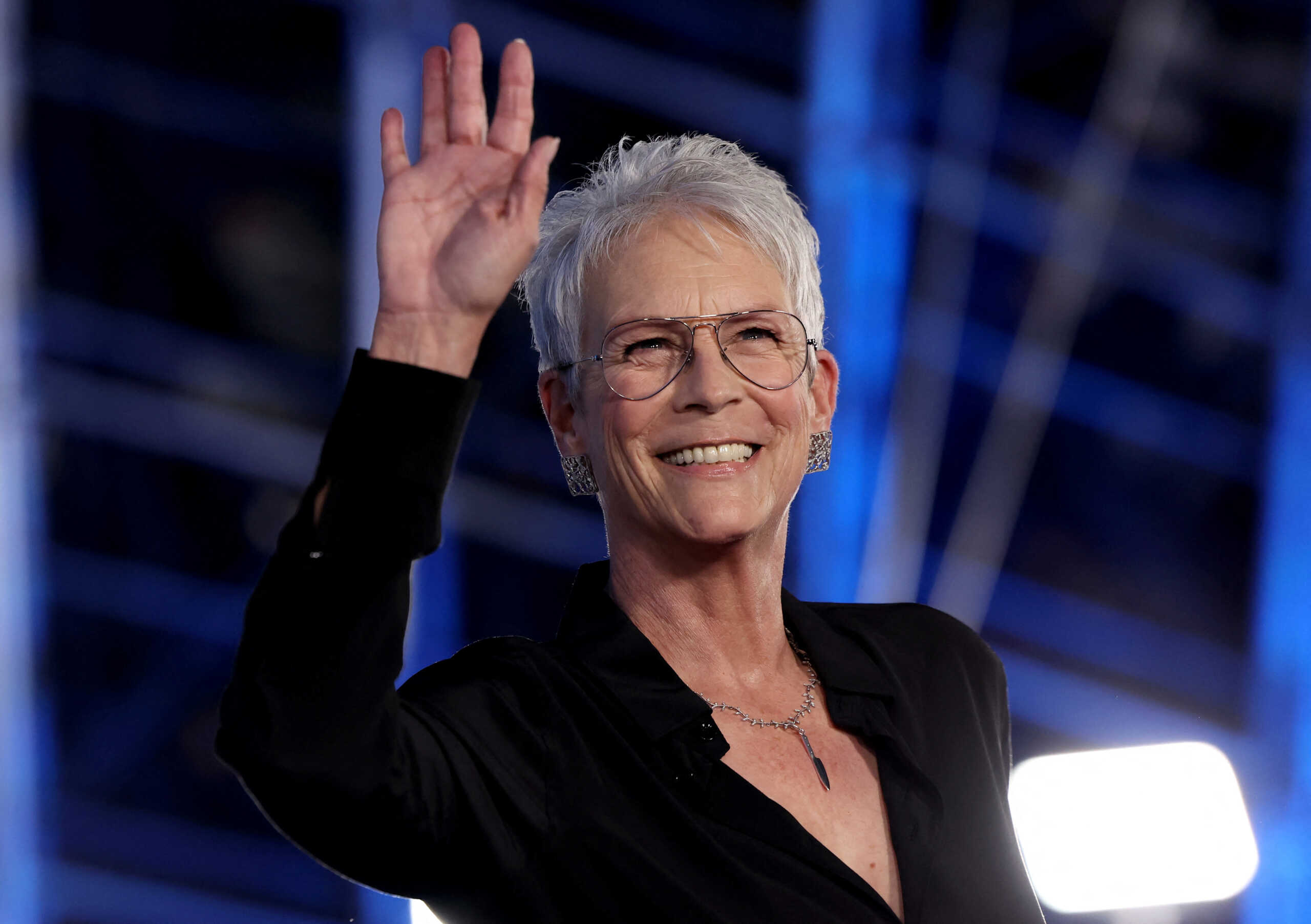 Actor Jamie Lee Curtis attends the premiere for the film Glass Onion: A Knives Out Mystery at the Academy Museum of Motion Pictures in Los Angeles, California, U.S., November 14, 2022. REUTERS