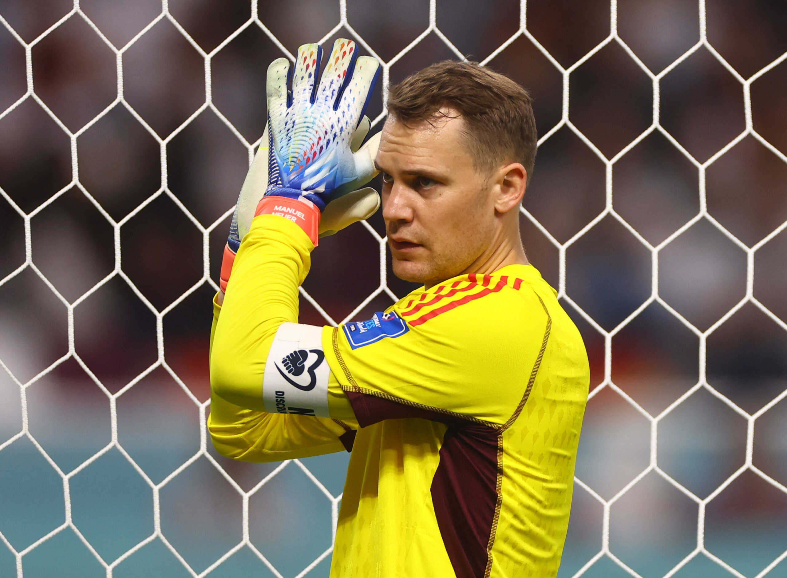 Soccer Football - FIFA World Cup Qatar 2022 - Group E - Germany v Japan - Khalifa International Stadium, Doha, Qatar - November 23, 2022 Germany's Manuel Neuer REUTERS