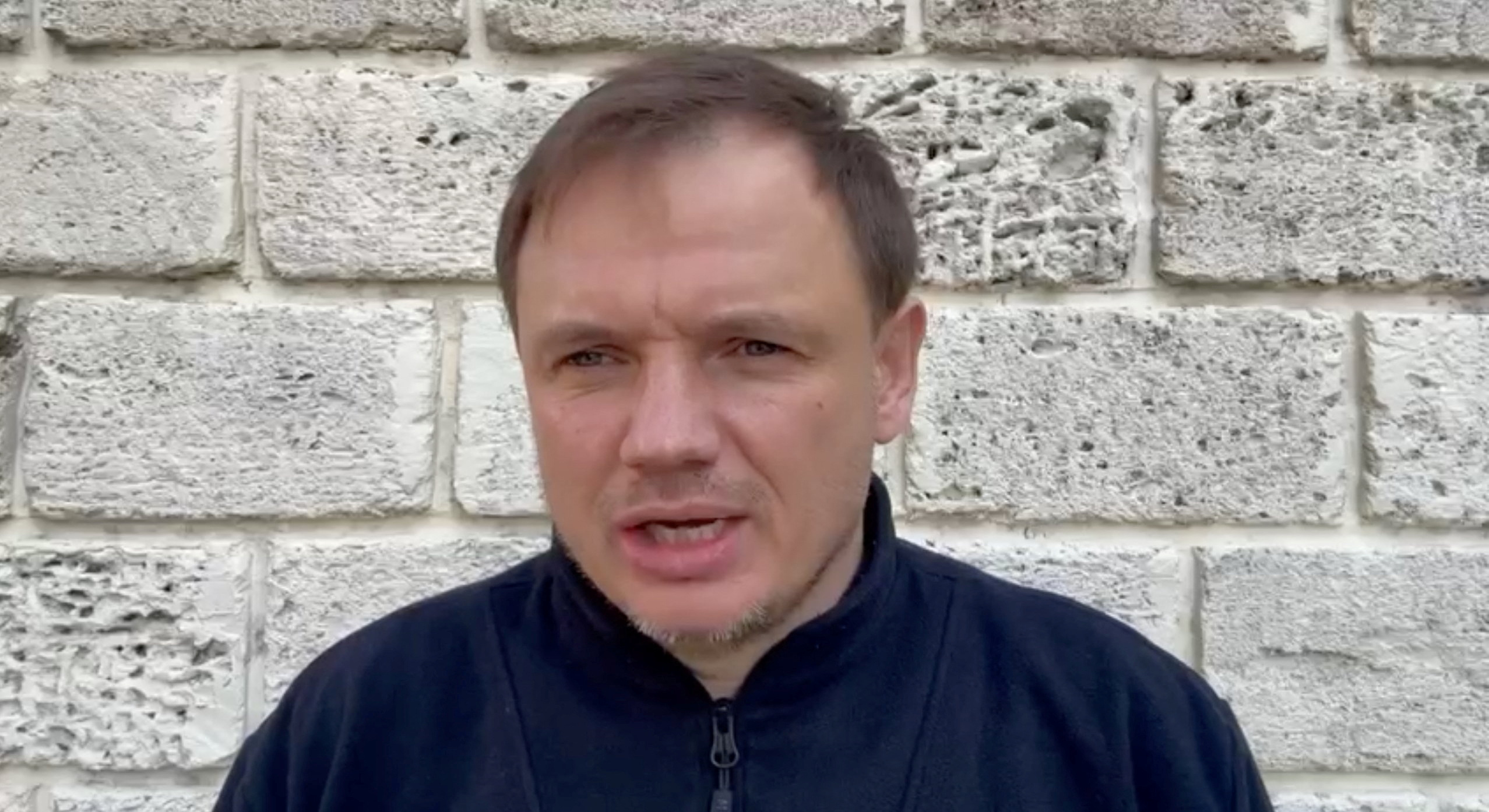 Kirill Stremousov, the Russian-installed deputy head of Ukraine's southern Kherson region, speaks in an unknown location in a video message posted on his Telegram channel on November 9, 2022, in this screen grab obtained from video. Kirill Stremousov Telegram Channel