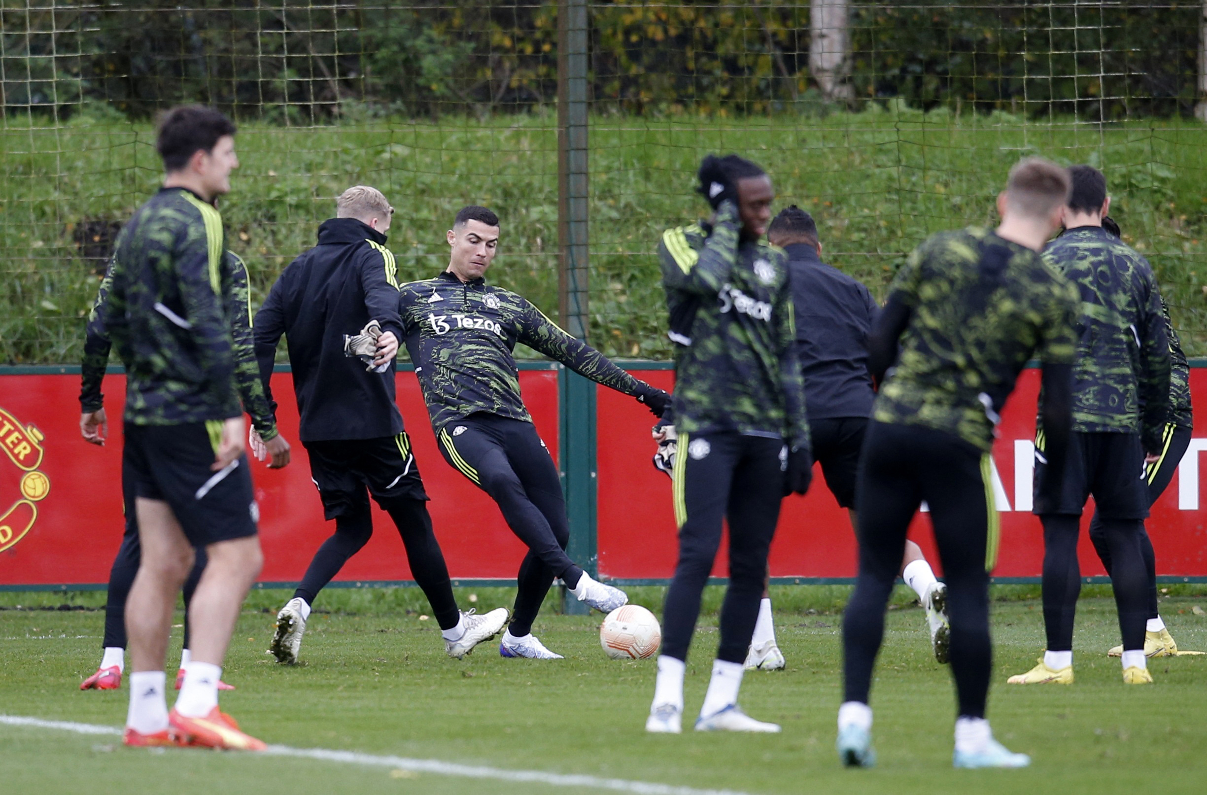 Soccer Football - Europa League - Manchester United Training - Aon Training Complex, Manchester, Britain - November 2, 2022 Manchester United's Cristiano Ronaldo during training Action Images via Reuters