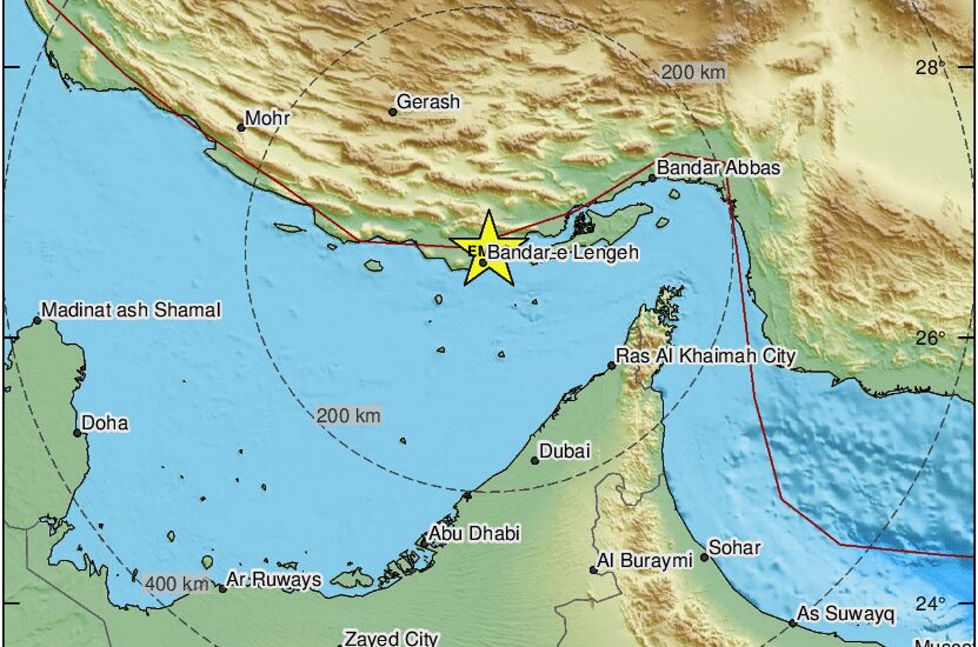 Σεισμός μεγαλύτερος από 5 ρίχτερ στο Ιράν