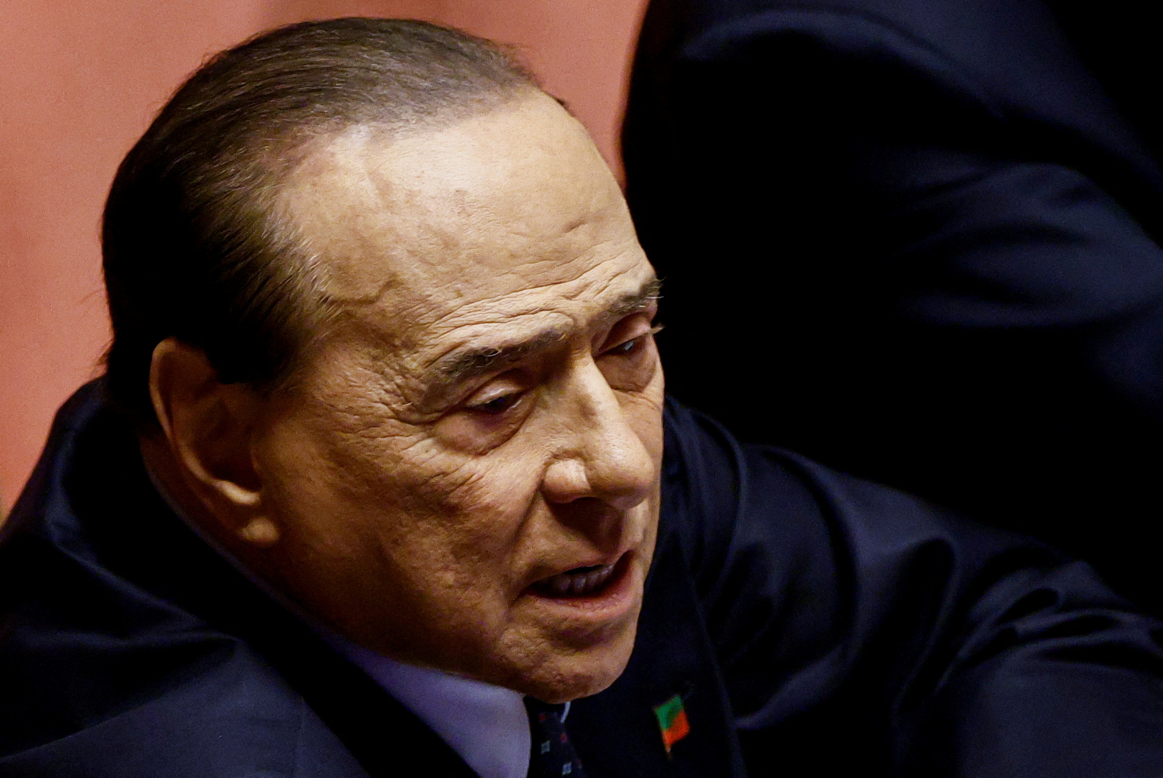 FILE PHOTO: Forza Italia leader and former Prime Minister Silvio Berlusconi attends a session of the upper house of parliament ahead of a confidence vote for the new government, in Rome, Italy, October 26, 2022. REUTERS