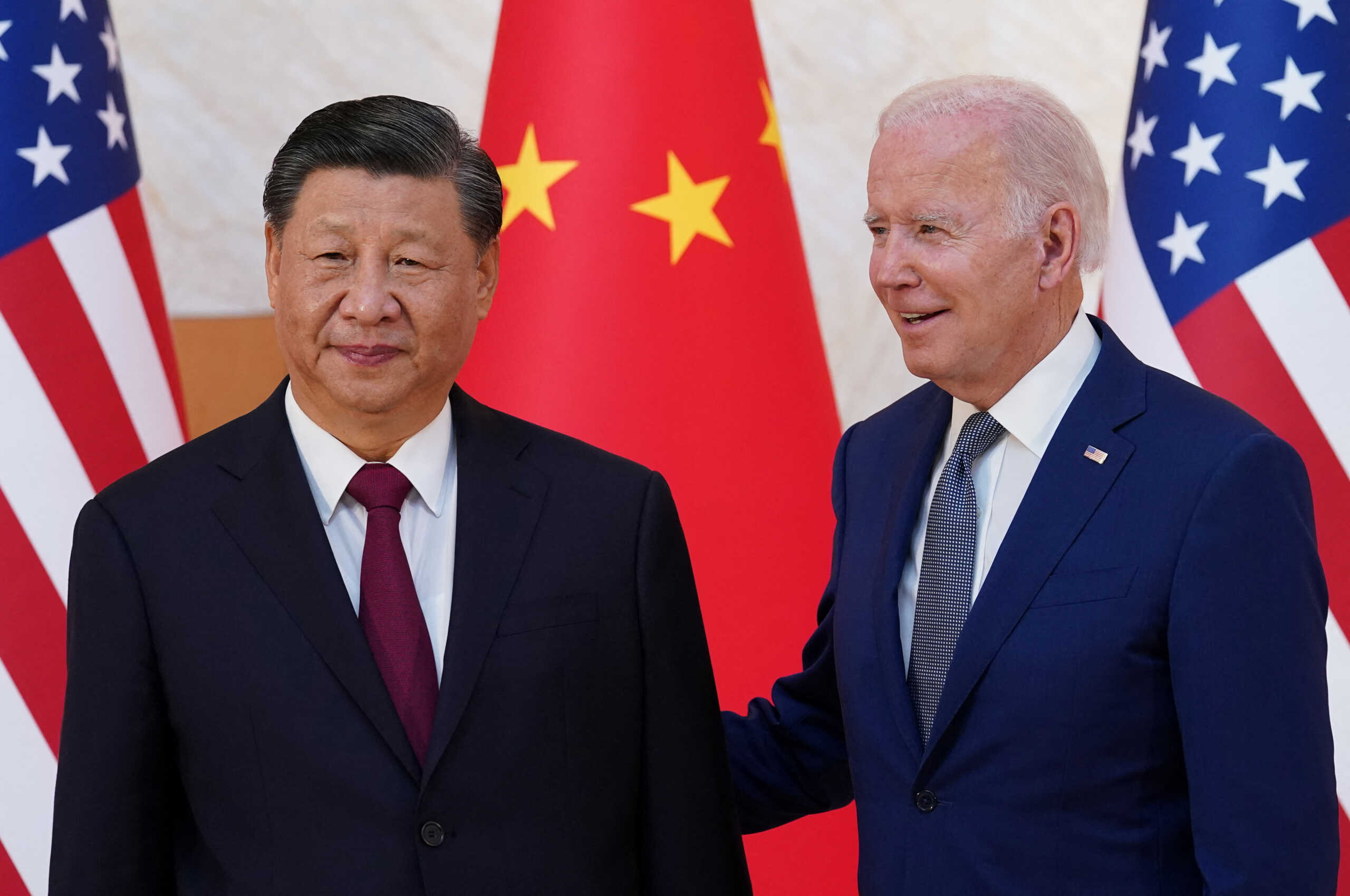 U.S. President Joe Biden meets with Chinese President Xi Jinping on the sidelines of the G20 leaders' summit in Bali, Indonesia, November 14, 2022.  REUTERS