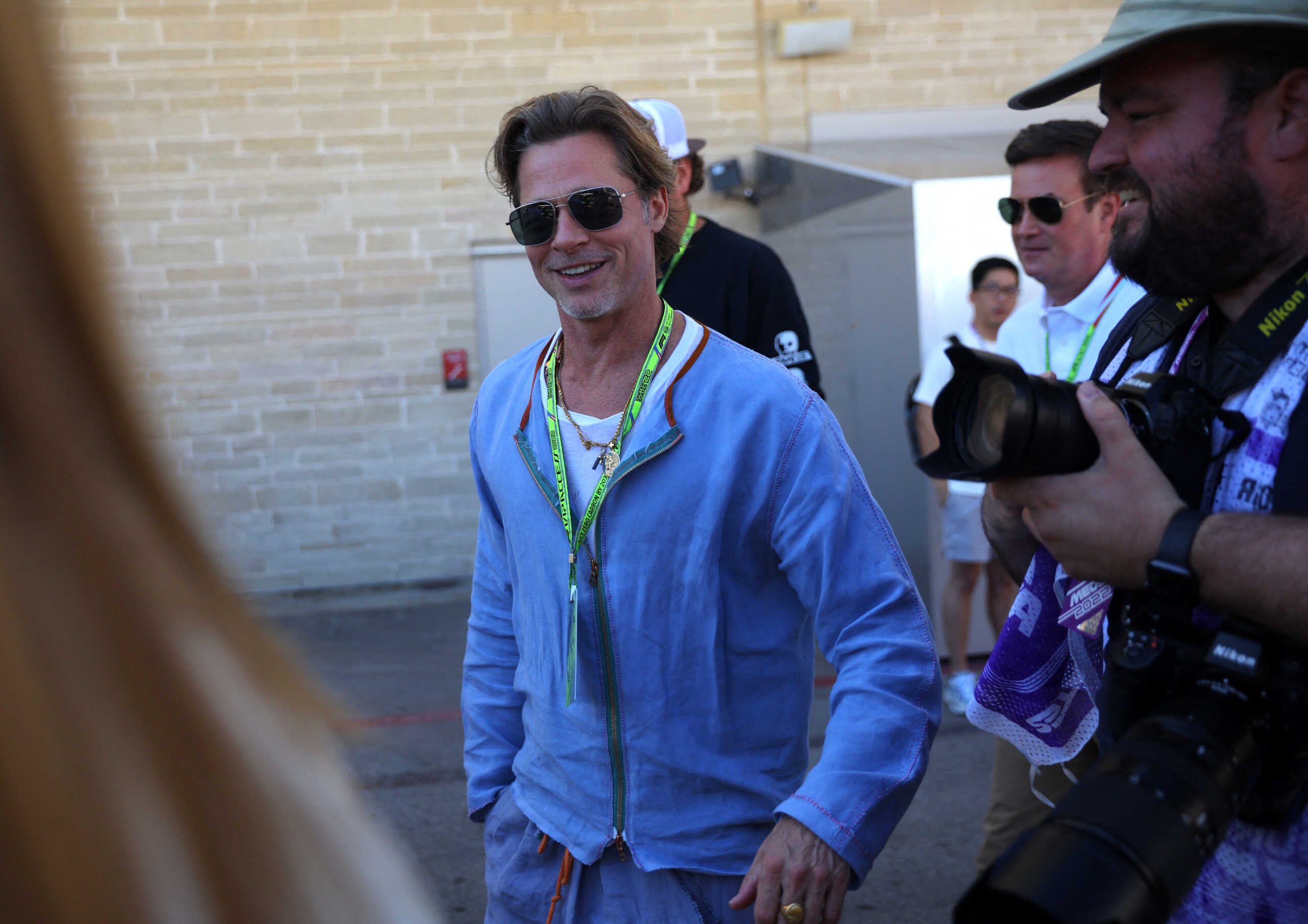 Formula One F1 - United States Grand Prix - Circuit of the Americas, Austin, Texas, U.S. - October 21, 2022 Actor Brad Pitt is seen ahead of the United States Grand Prix REUTERS