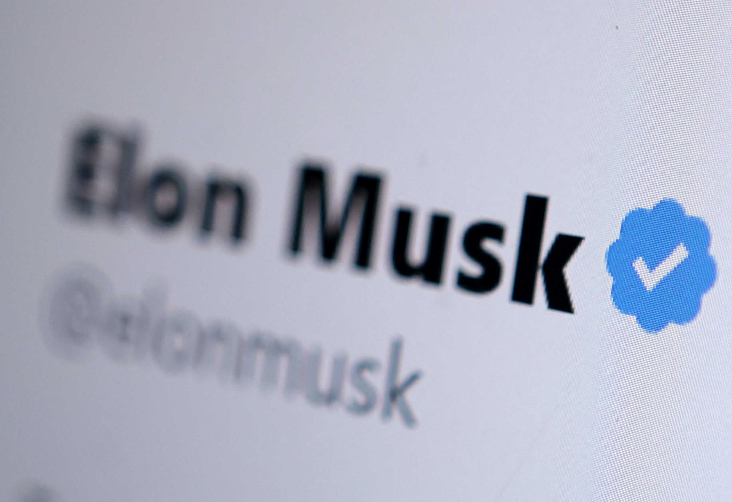 Elon Musk Twitter account verification badge is seen in this illustration taken November 4, 2022. REUTERS