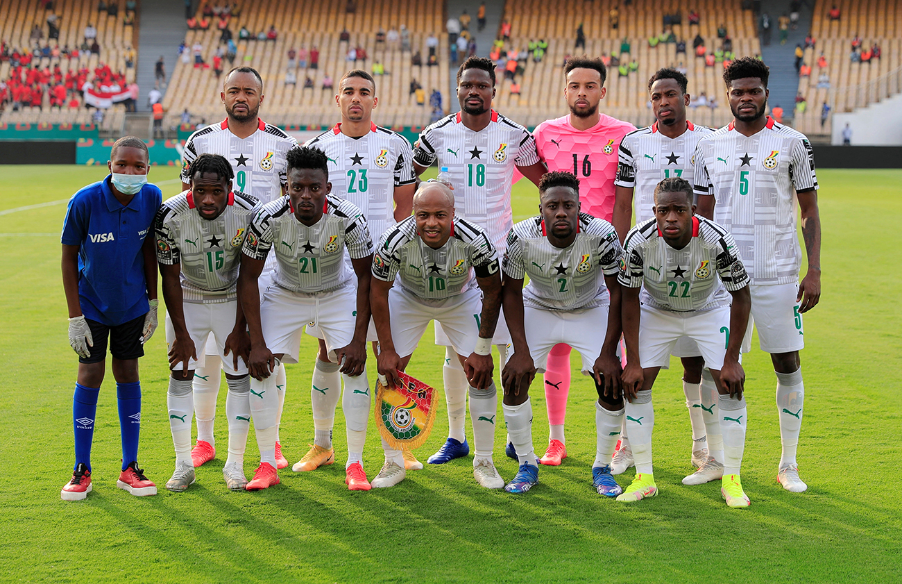 FILE PHOTO: Soccer Football - Africa Cup of Nations - Group C - Morocco v Ghana - Stade Ahmadou Ahidjo, Yaounde, Cameroon - January 10, 2022
Ghana players pose for a team group photo before the match REUTERS