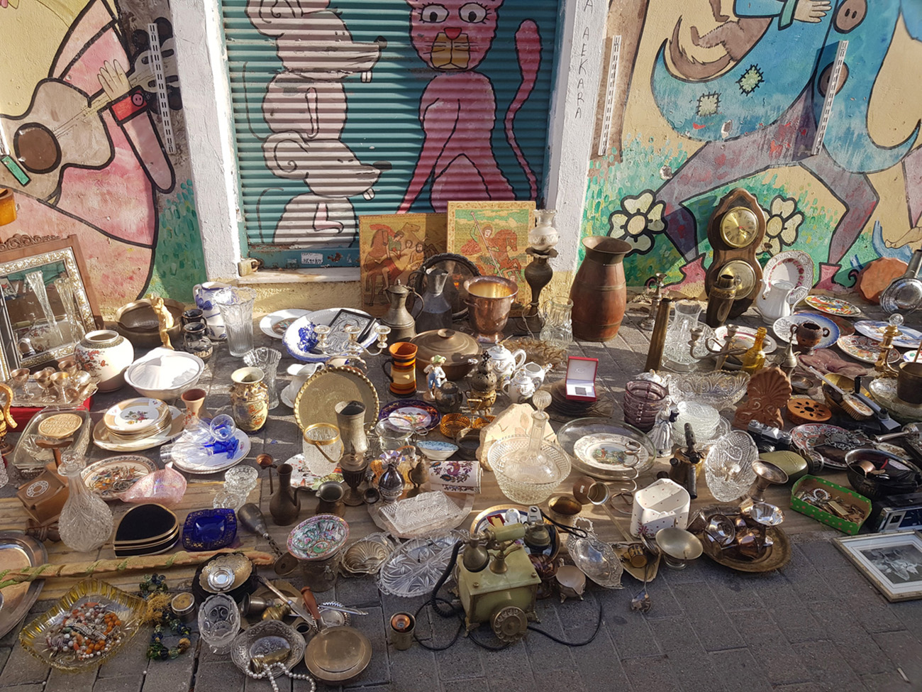7th of November 2021. Athens, Greece.  The flea market in Athens