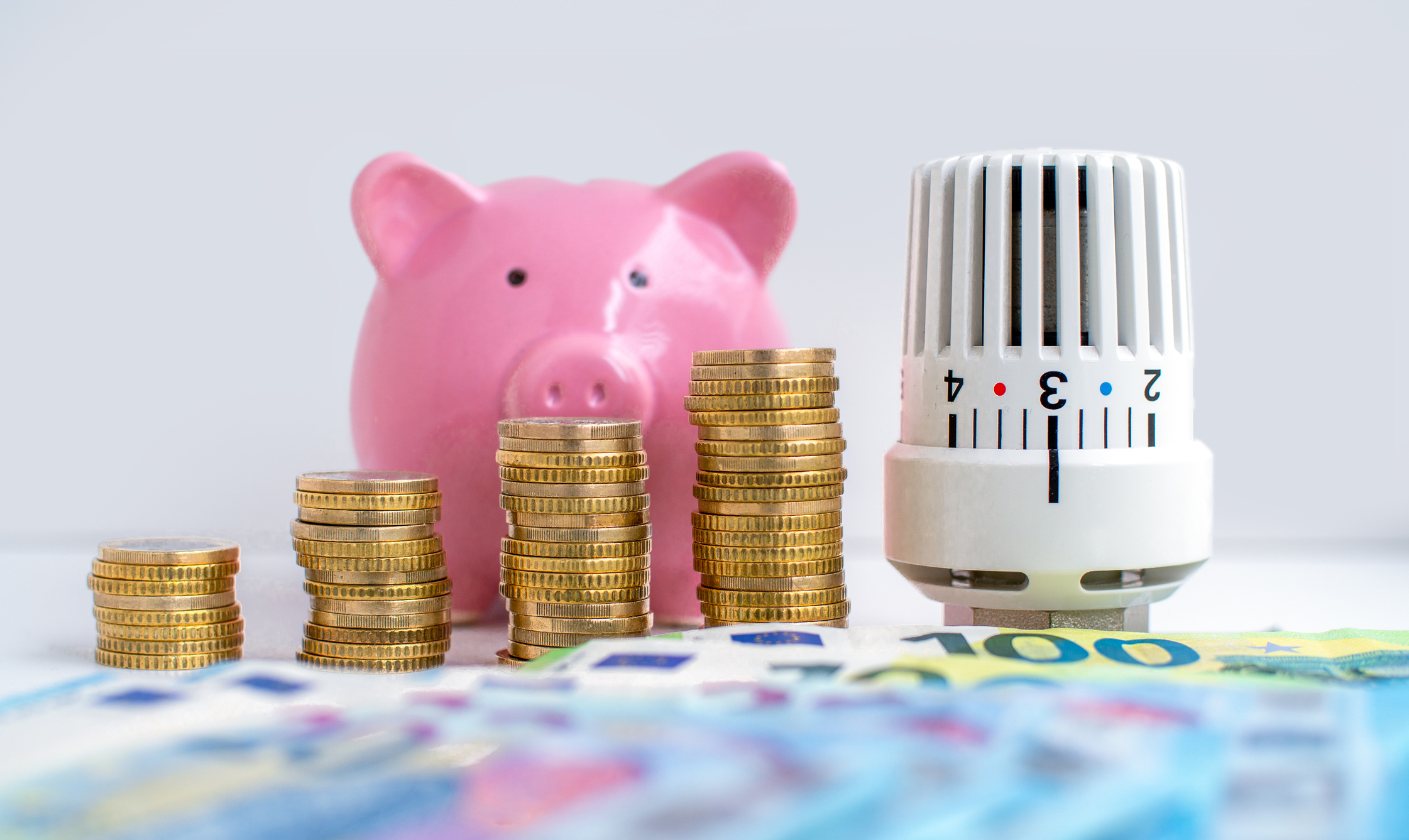 Saving energy and costs concept