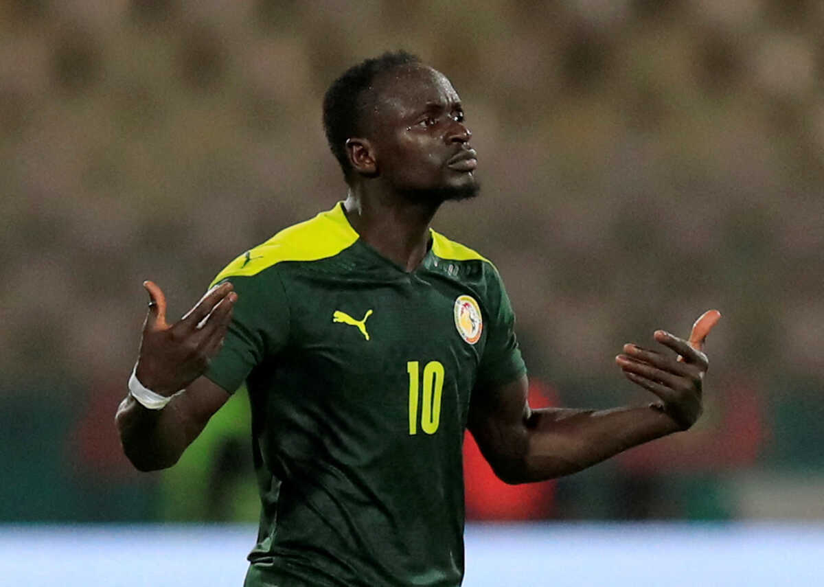 FILE PHOTO: Soccer Football - Africa Cup of Nations -  Semi Final - Burkina Faso v Senegal -  Ahmadou Ahidjo Stadium, Yaounde, Cameroon - February 2, 2022 Senegal's Sadio Mane reacts REUTERS