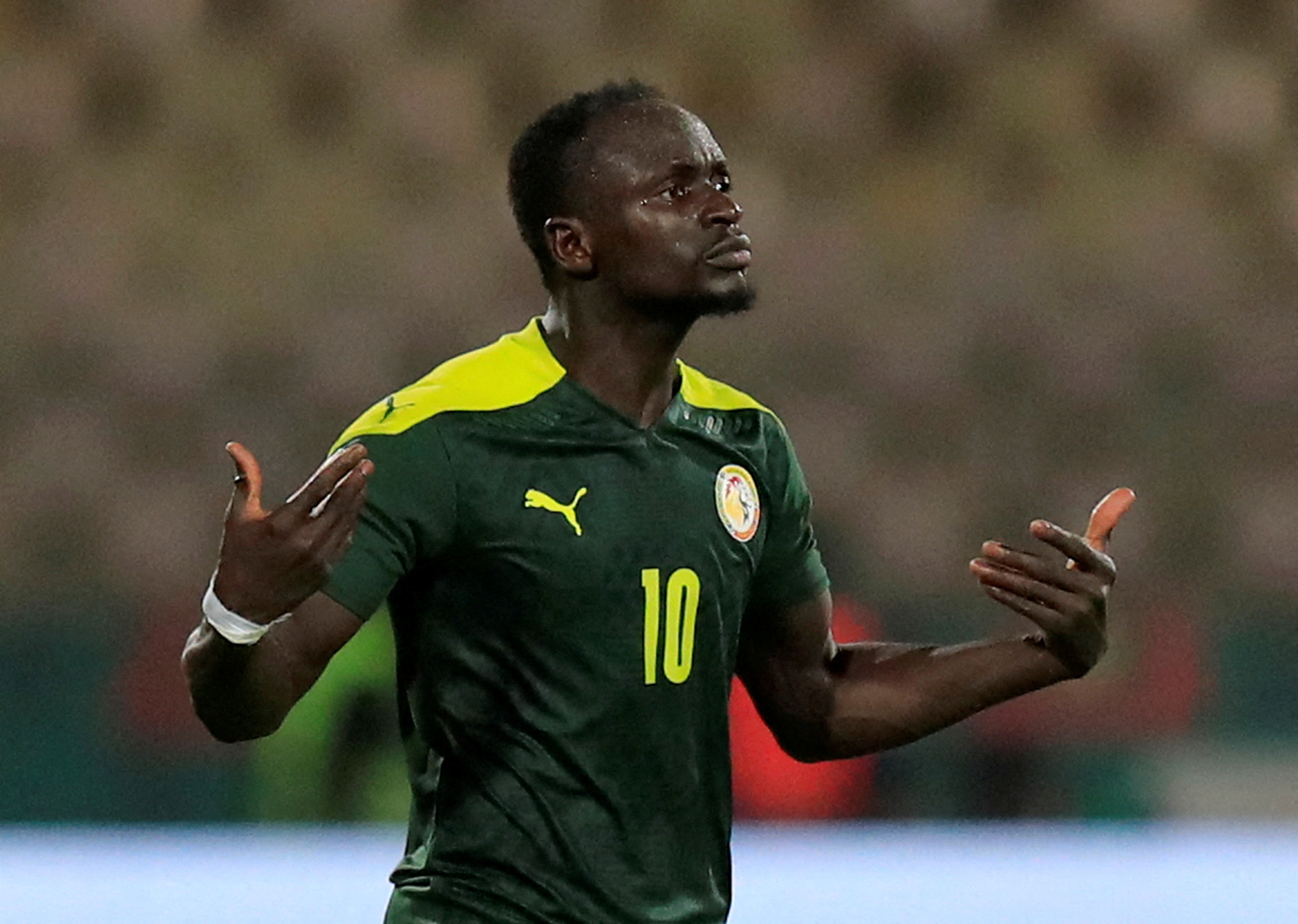 FILE PHOTO: Soccer Football - Africa Cup of Nations -  Semi Final - Burkina Faso v Senegal -  Ahmadou Ahidjo Stadium, Yaounde, Cameroon - February 2, 2022 Senegal's Sadio Mane reacts REUTERS