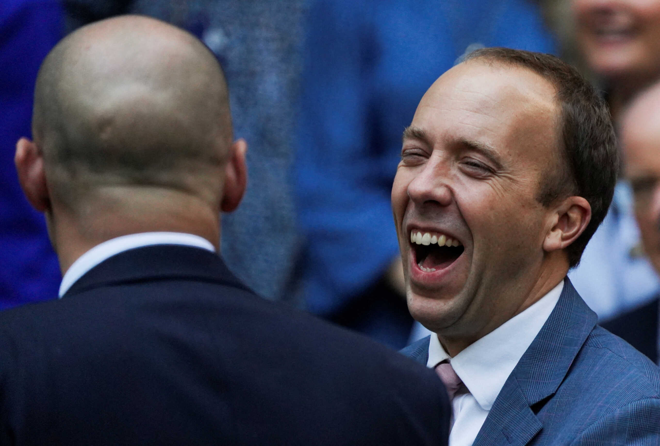 FILE PHOTO: Matt Hancock, Conservative MP, reacts outside the Conservative Campaign Headquarters, in London, Britain October 24, 2022. REUTERS