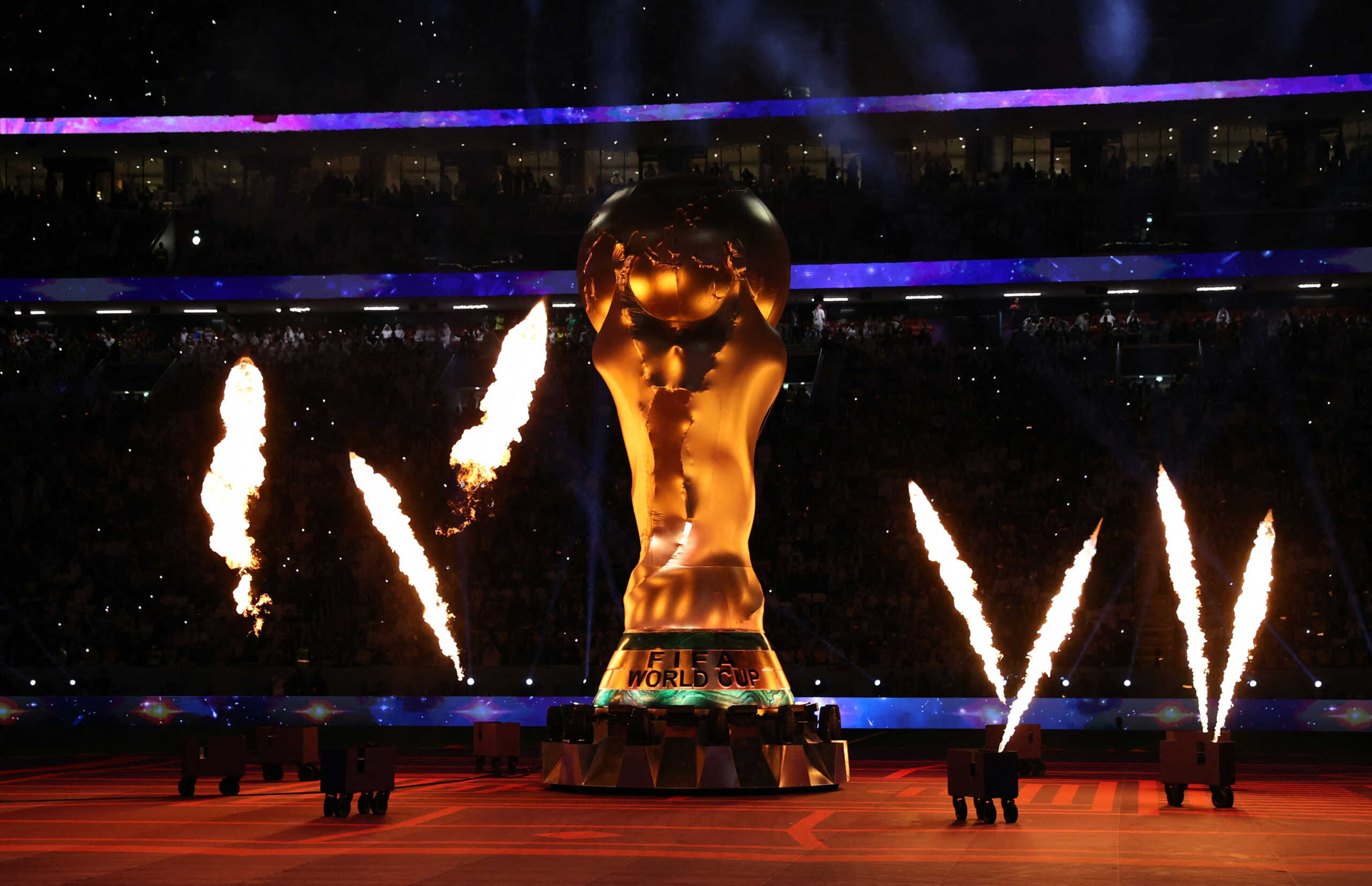 Soccer Football - FIFA World Cup Qatar 2022 - Group A - Qatar v Ecuador - Al Bayt Stadium, Al Khor, Qatar - November 20, 2022 General view during the opening ceremony REUTERS