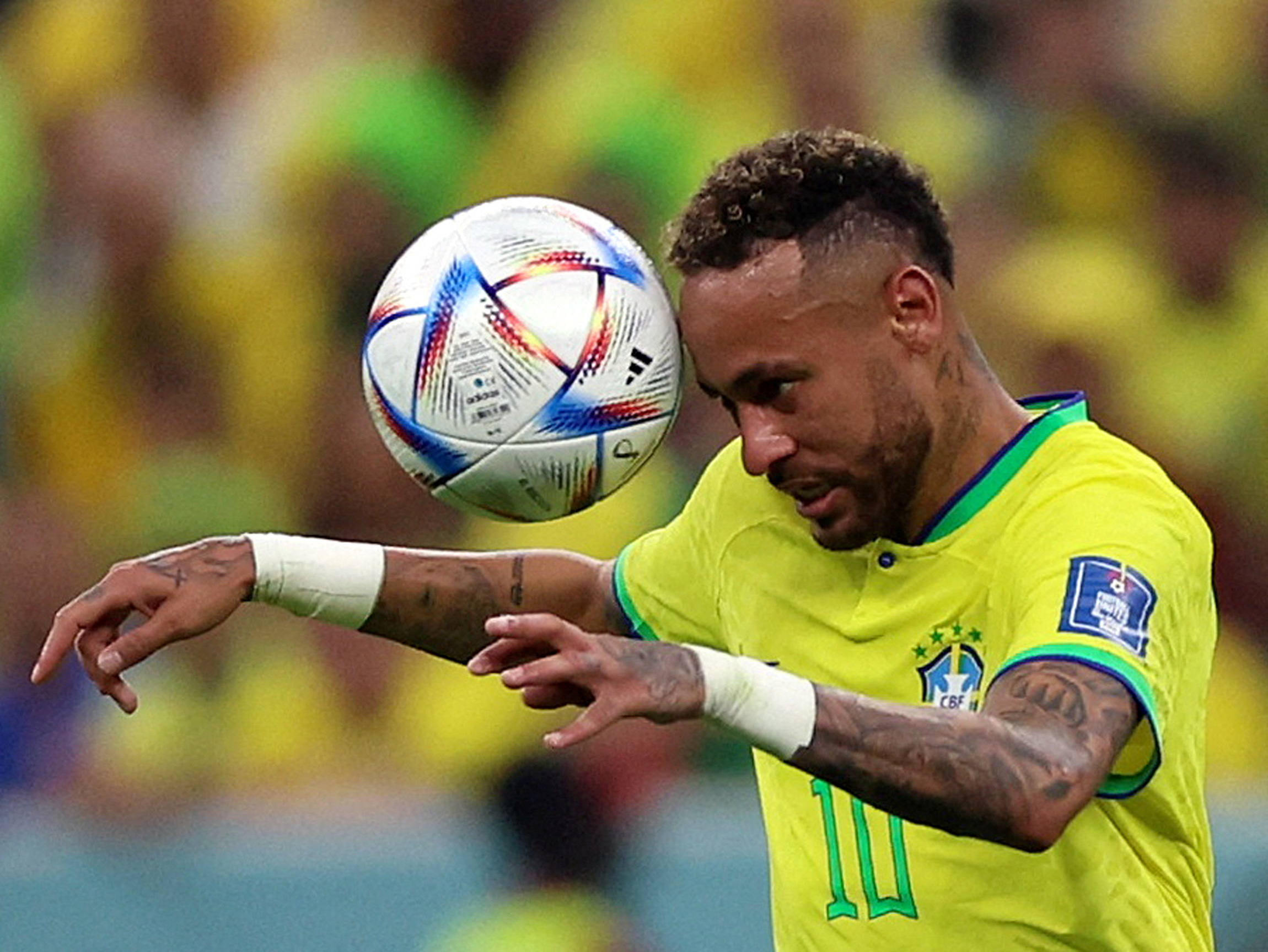 Soccer Football - FIFA World Cup Qatar 2022 - Group G - Brazil v Serbia - Lusail Stadium, Lusail, Qatar - November 24, 2022  Brazil's Neymar in action REUTERS