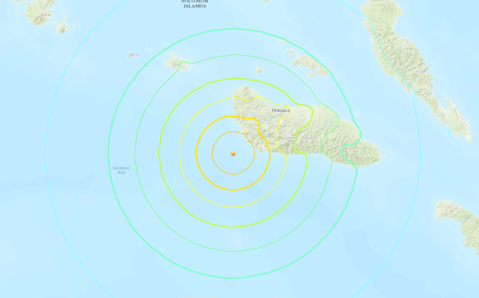 Σεισμός 7 Ρίχτερ στα Νησιά Σολομώντα