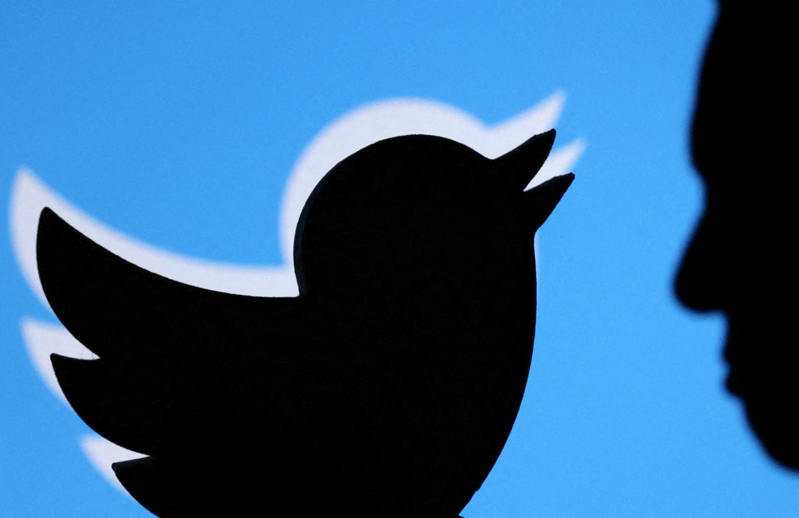 FILE PHOTO: Elon Musk photo and Twitter logo are seen in this illustration taken November 4, 2022. REUTERS
