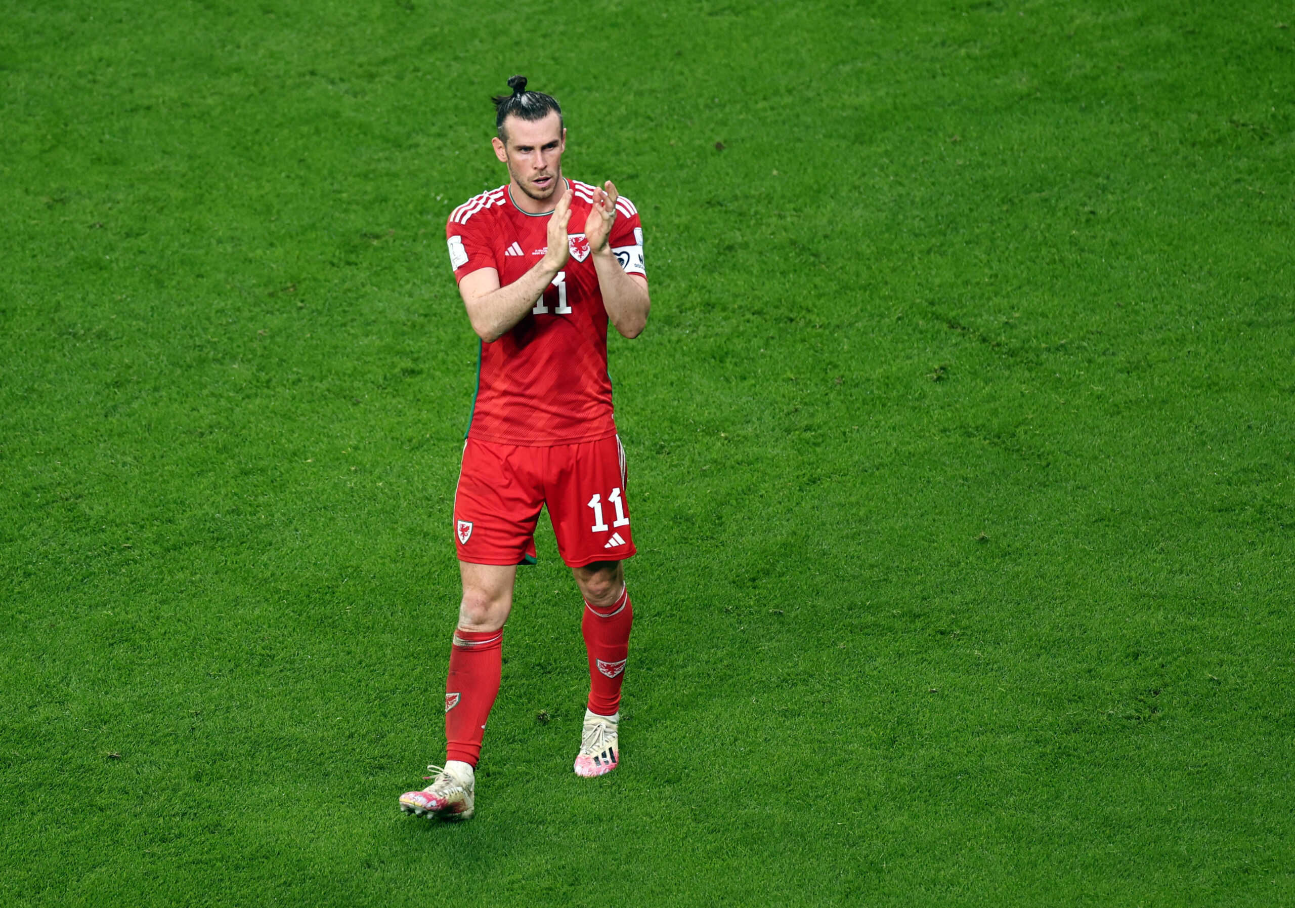 Soccer Football - FIFA World Cup Qatar 2022 - Group B - United States v Wales - Ahmad Bin Ali Stadium, Al Rayyan, Qatar - November 22, 2022  Wales' Gareth Bale reacts after the match REUTERS