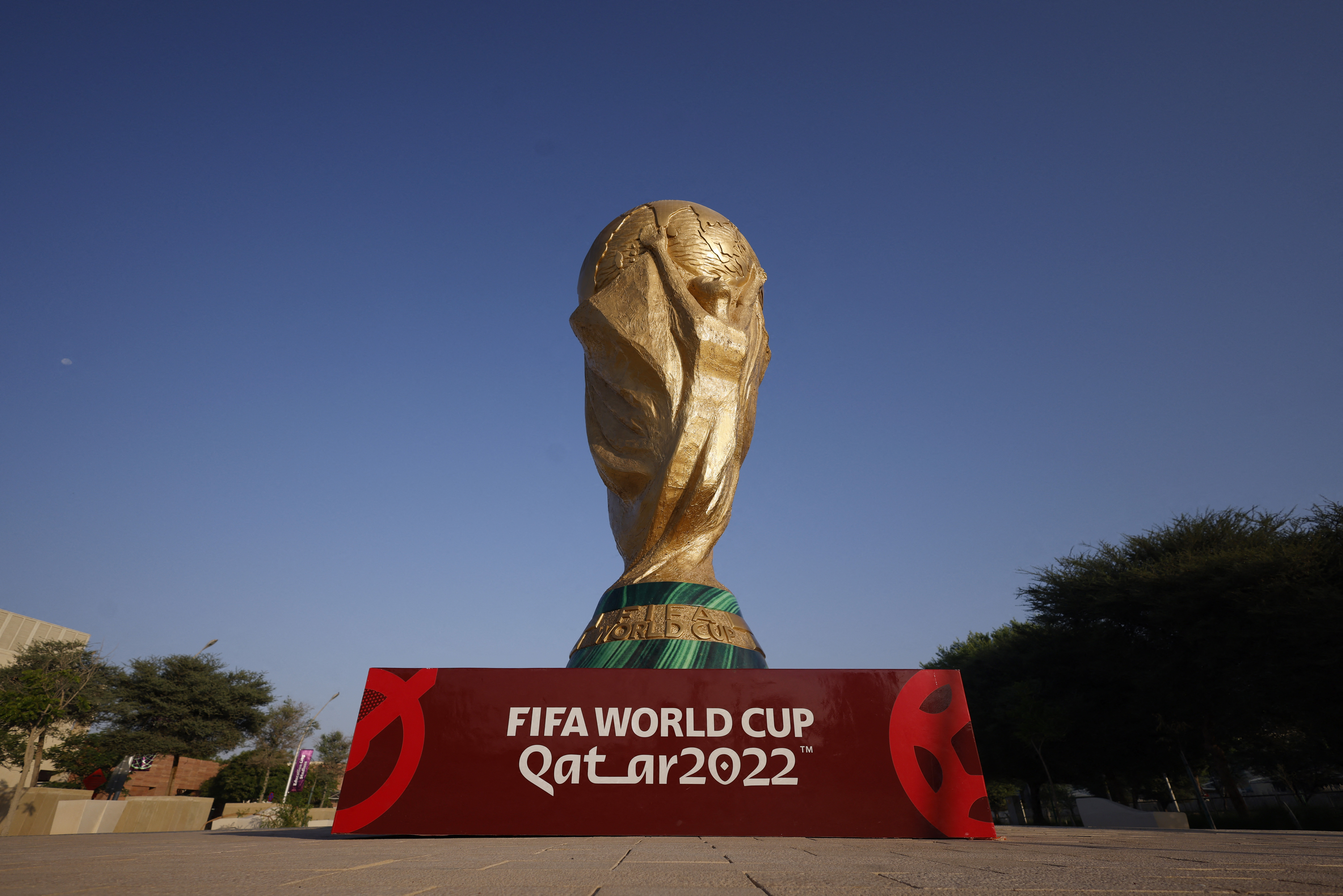 Soccer Football - FIFA World Cup Qatar 2022 Preview - Doha, Qatar - November 12, 2022  General view outside the Education City Stadium ahead of the FIFA World Cup Qatar 2022 REUTERS