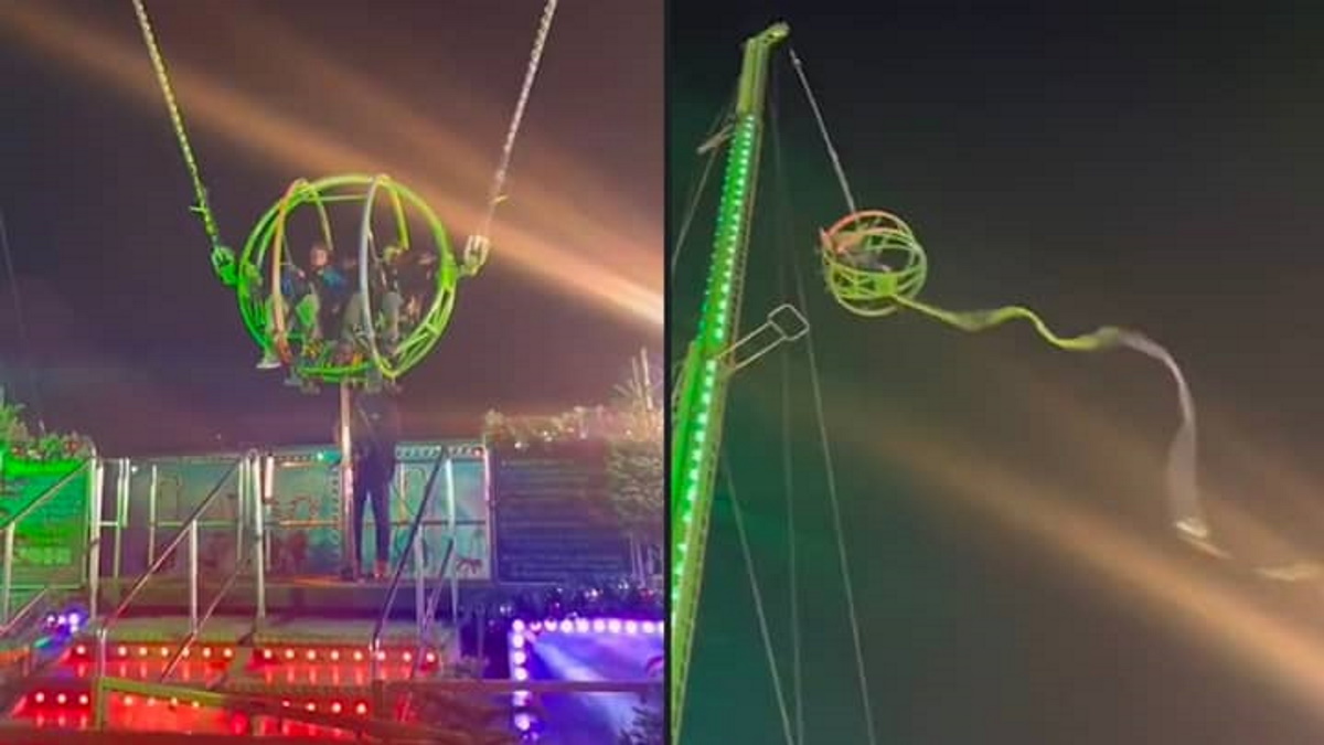 Amusement park slingshot accident