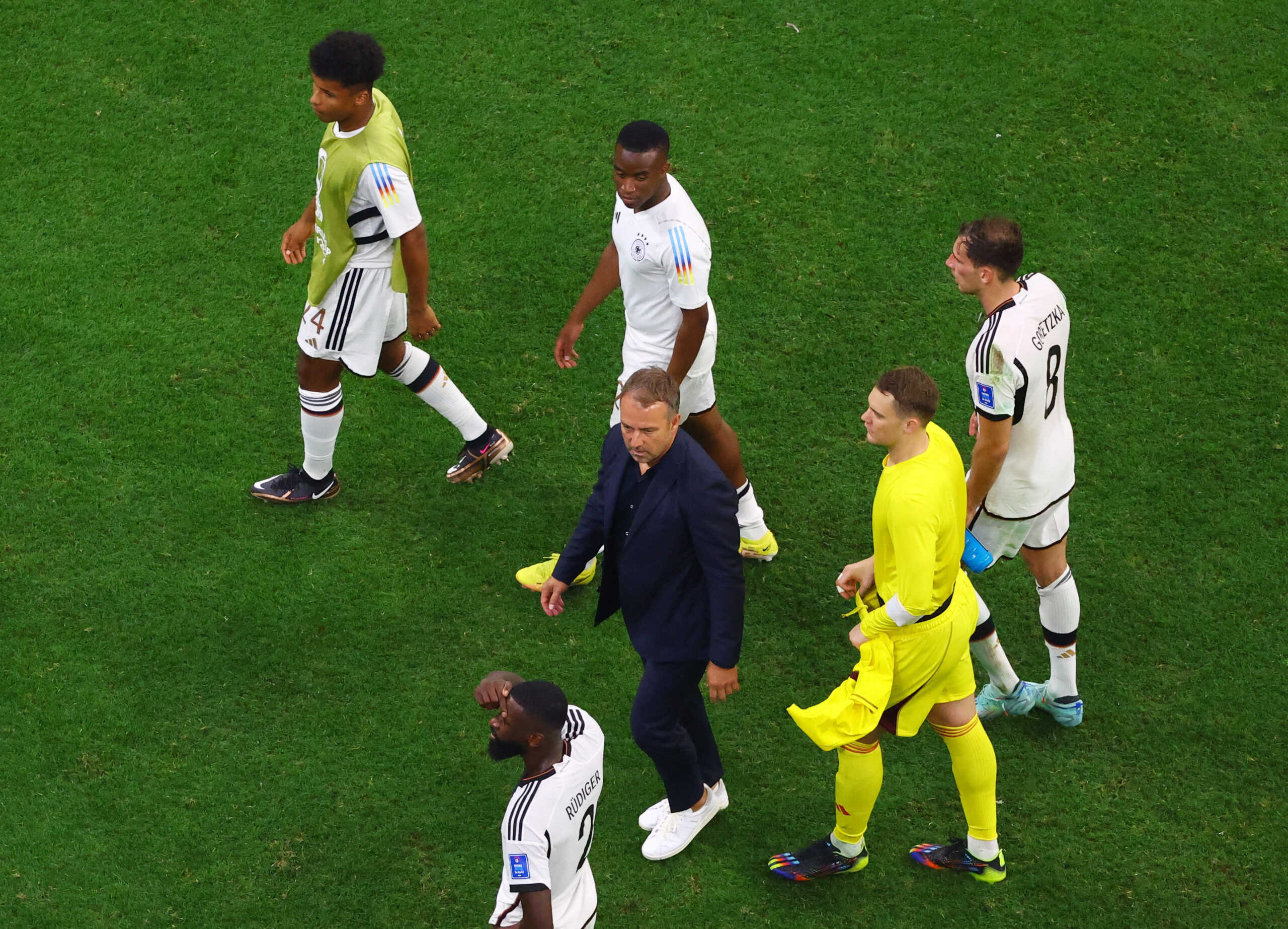 Soccer Football - FIFA World Cup Qatar 2022 - Group E - Spain v Germany - Al Bayt Stadium, Al Khor, Qatar - November 27, 2022 Germany coach Hansi Flick after the match REUTERS