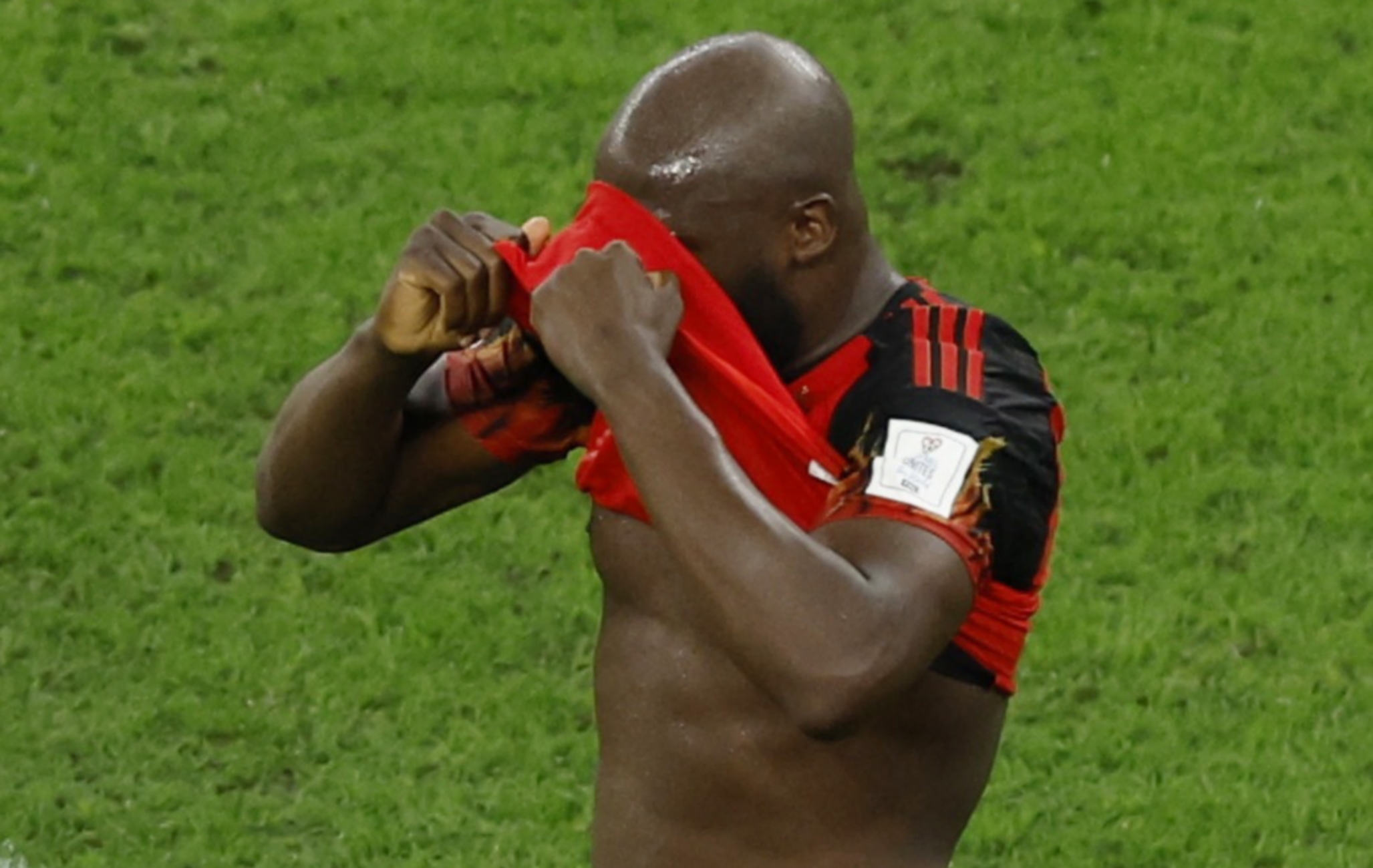 Soccer Football - FIFA World Cup Qatar 2022 - Group F - Croatia v Belgium - Ahmad Bin Ali Stadium, Al Rayyan, Qatar - December 1, 2022 Belgium's Romelu Lukaku looks dejected after the match as Belgium are eliminated from the World Cup REUTERS
