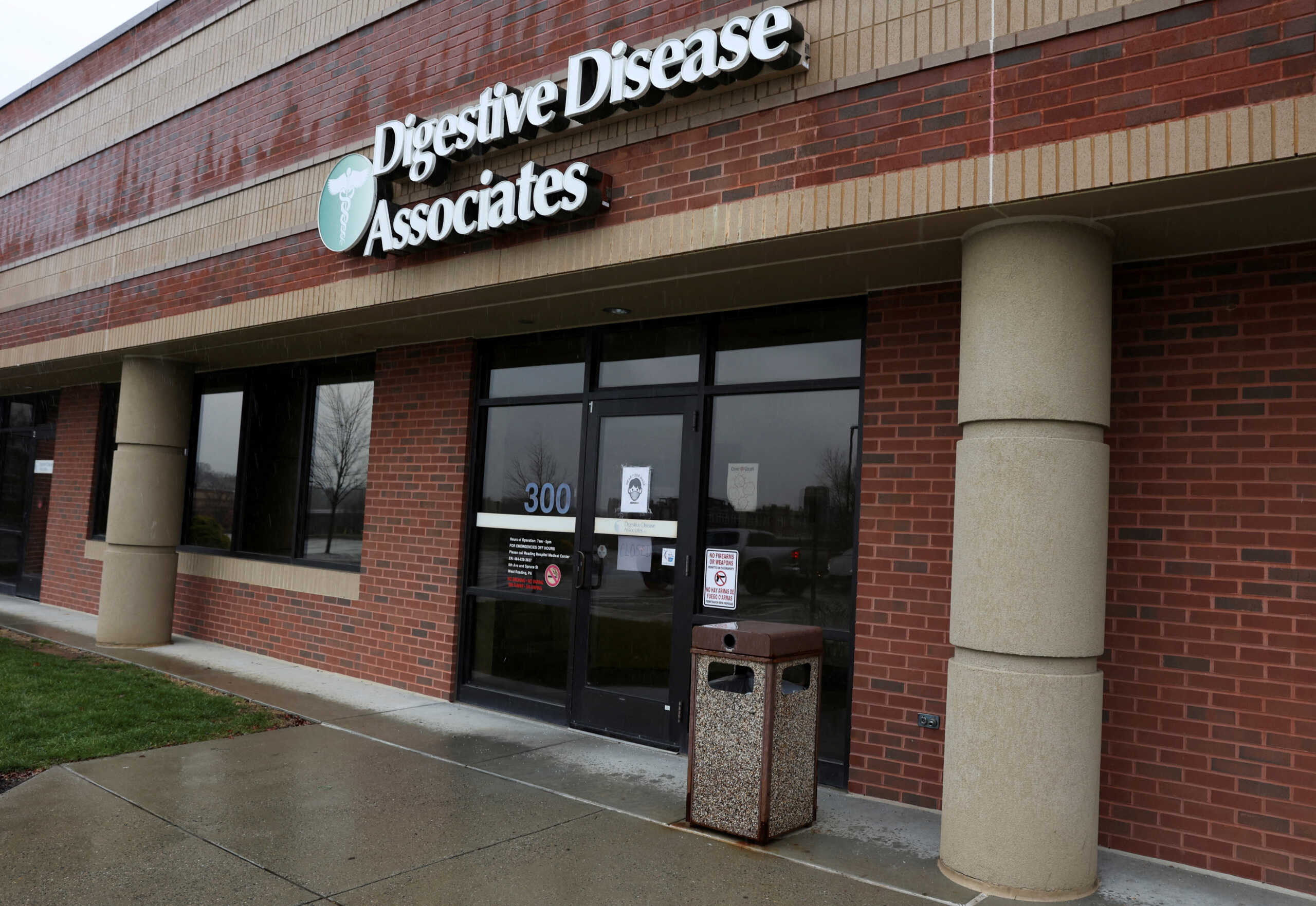 View shows the scene of a shooting at a medical facility in Wyomissing, Pennsylvania, U.S., December 15, 2022. REUTERS
