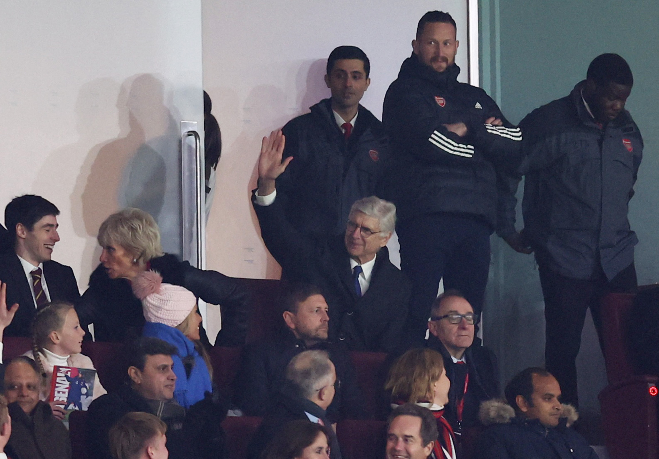 Soccer Football - Premier League - Arsenal v West Ham United - Emirates Stadium, London, Britain - December 26, 2022 Former Arsenal manager Arsene Wenger in the stands REUTERS