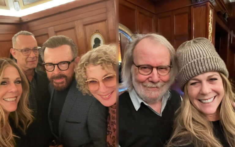 Συνάντηση «γιγάντων» στη Στοκχόλμη! Ο Τομ Χανκς και η Ρίτα Γουίλσον παρέα με τους ABBA
