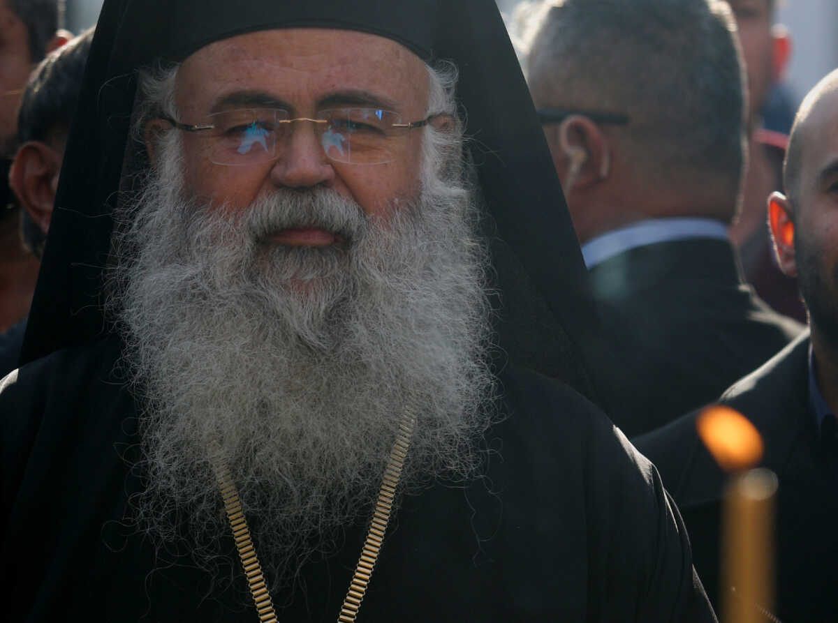 Georgios, Cyprus's newly-elected Archbishop, shortly after a secret ballot of the Church's ruling Holy Synod, walks outside the Holy Archbishopric in Nicosia, Cyprus, December 24, 2022. REUTERS