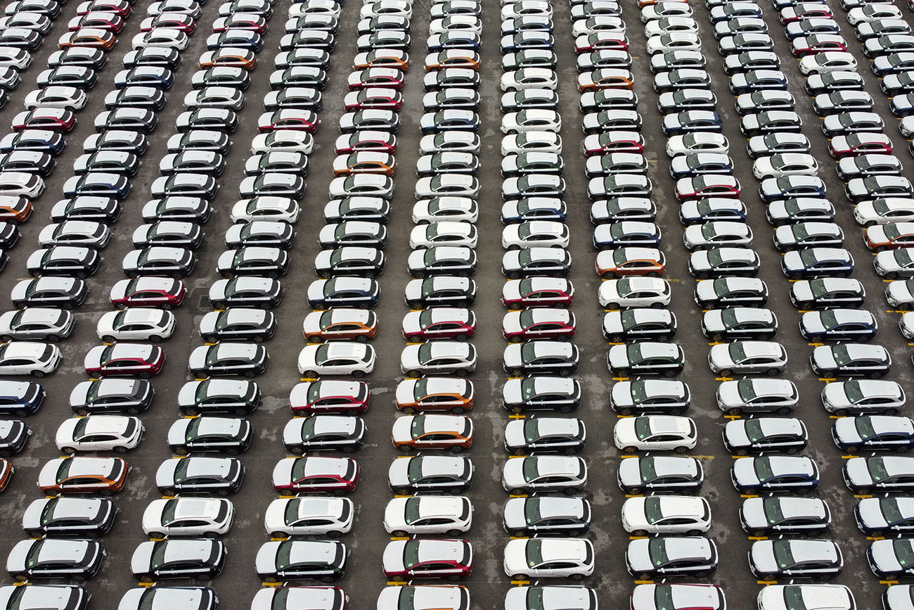 Vinfast EV cars are seen during a car shipment to the U.S. in Haiphong city, Vietnam, November 25, 2022. REUTERS