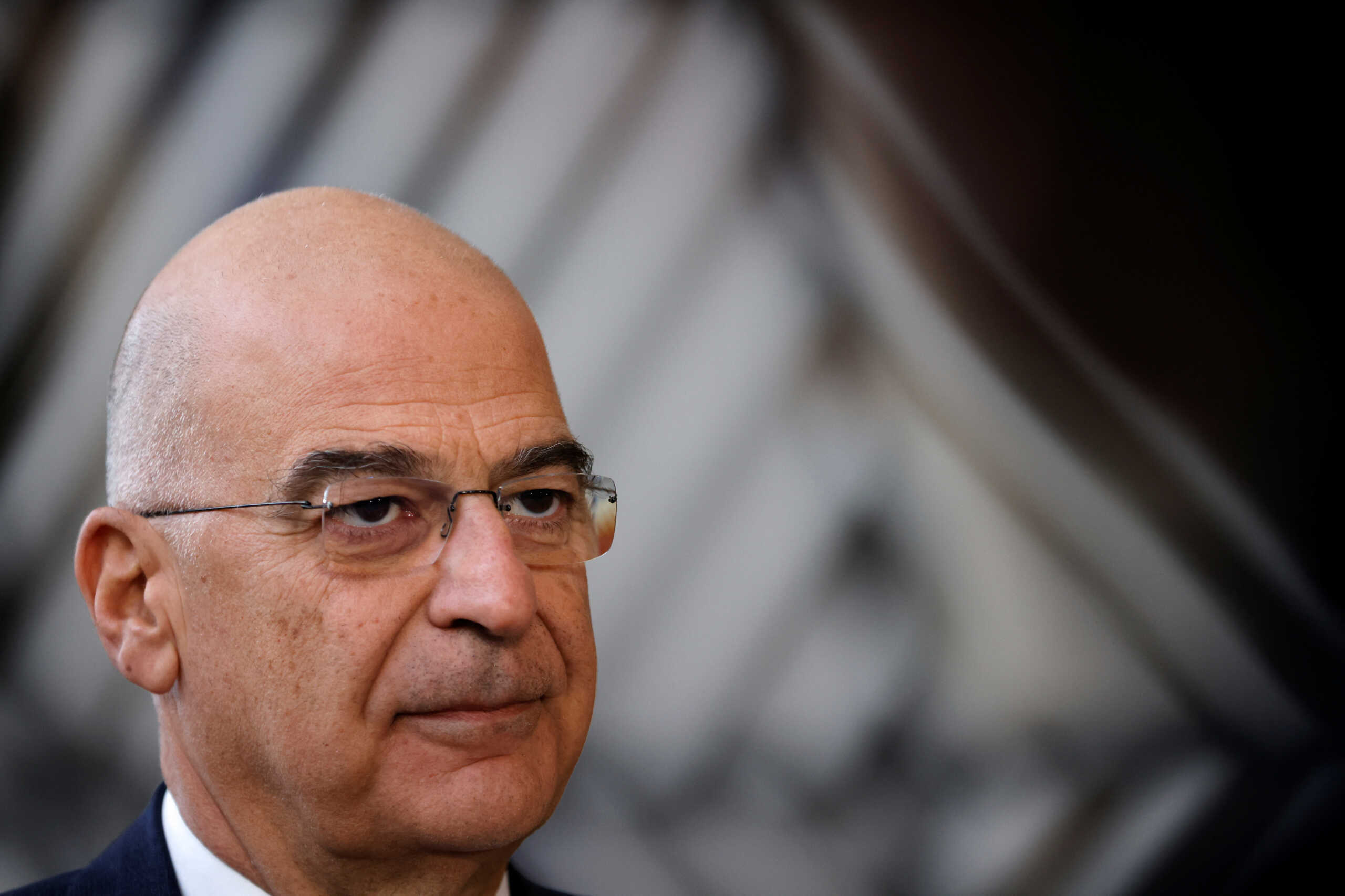 Greece's Foreign Minister Nikos Dendias attends a European Union foreign ministers' meeting with their counterparts from 'Eastern Partnership' countries in Brussels, Belgium December 12, 2022. REUTERS