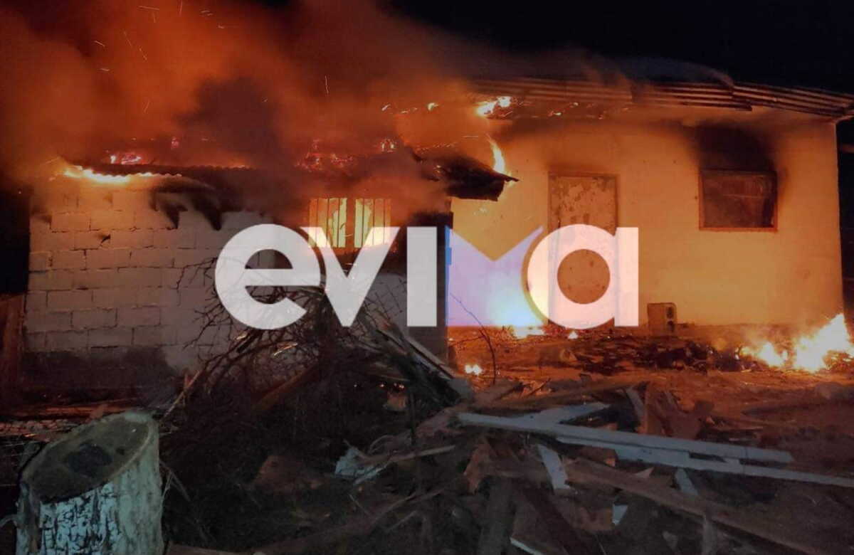Εύβοια: Φωτιά ξέσπασε σε σπίτι και το κατέστρεψε ολοσχερώς