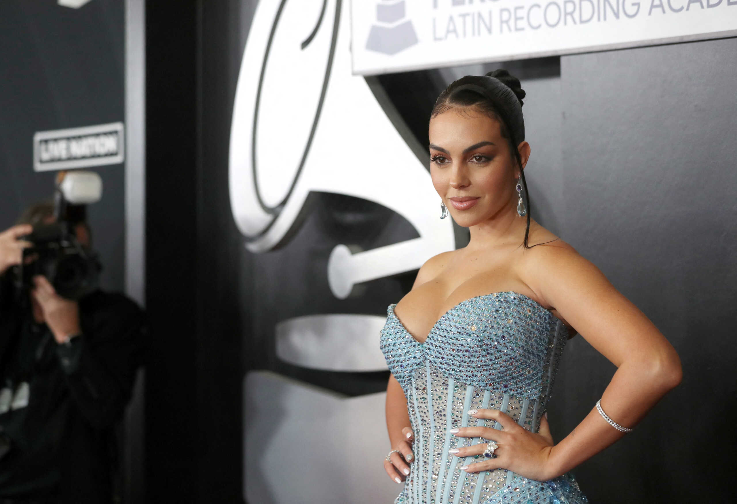 Georgina Rodriguez arrives for the 2022 Latin Recording Academy Person of The Year Gala, honoring Marco Antonio Solis, in Las Vegas, Nevada, U.S. November 16, 2022. REUTERS