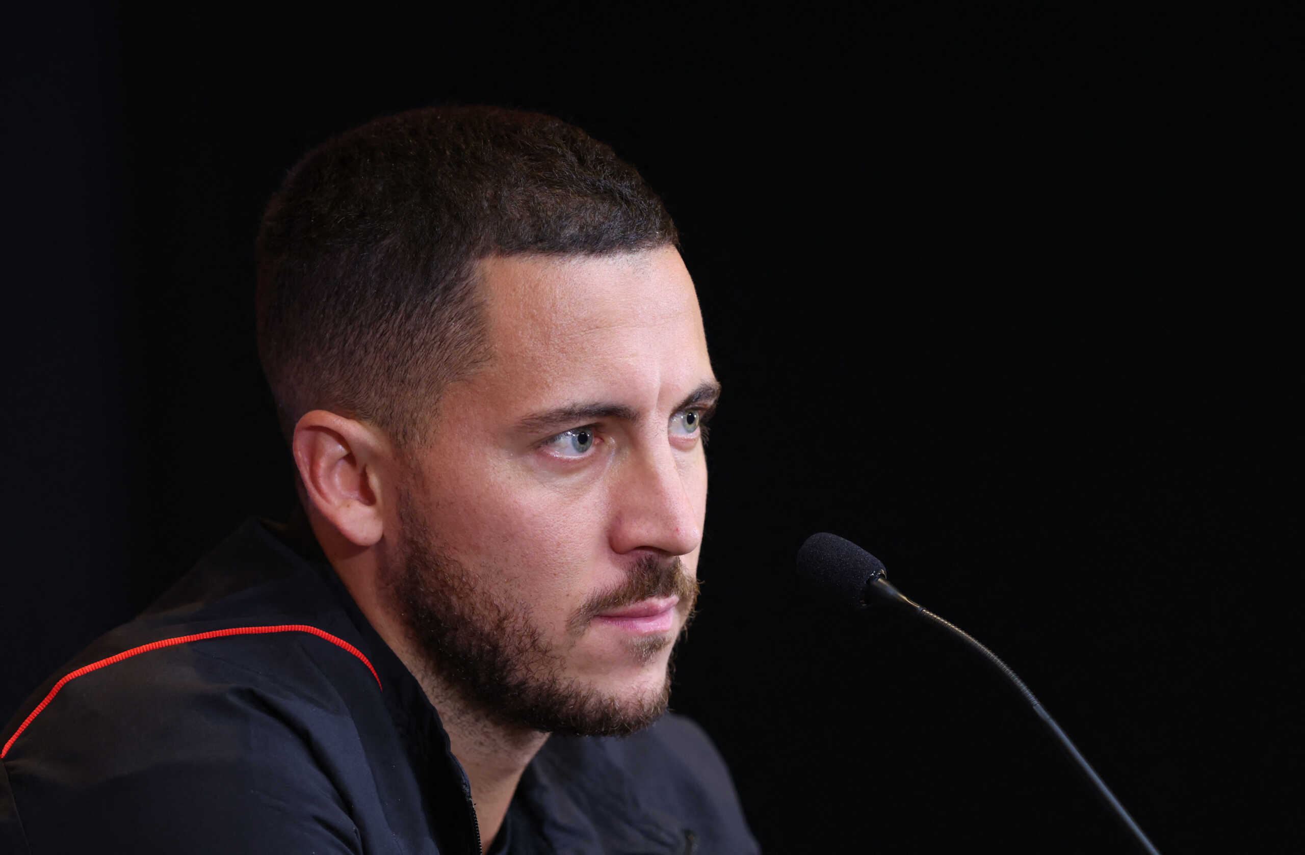 Soccer Football - FIFA World Cup Qatar 2022 - Belgium Press Conference - Tubize, Belgium - November 14, 2022 Belgium's Eden Hazard during the press conference REUTERS