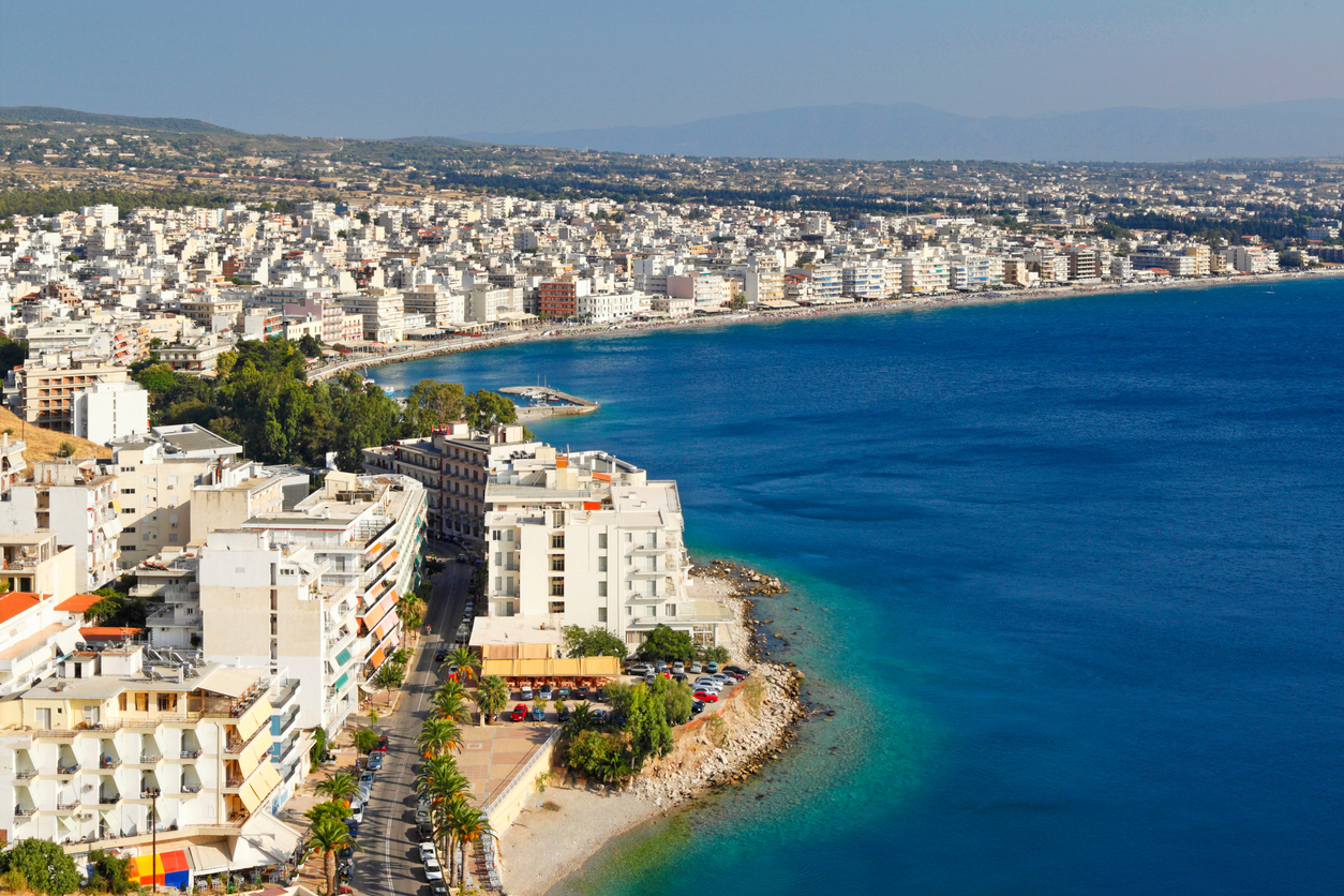 Loutraki resort in Corinthia, Greece
