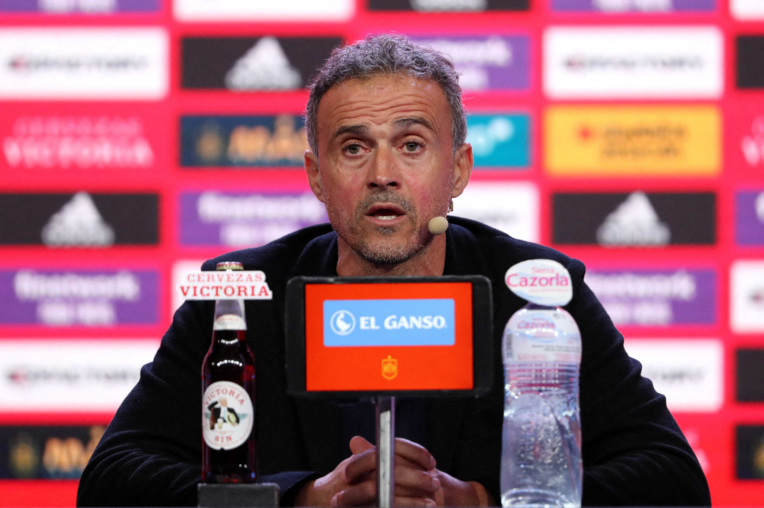 Soccer Football - FIFA World Cup Qatar 2022 - Spain Squad Announcement - La Ciudad del Futbol, Las Rozas de Madrid, Spain - November 11, 2022  Spain coach Luis Enrique during the squad announcement REUTERS