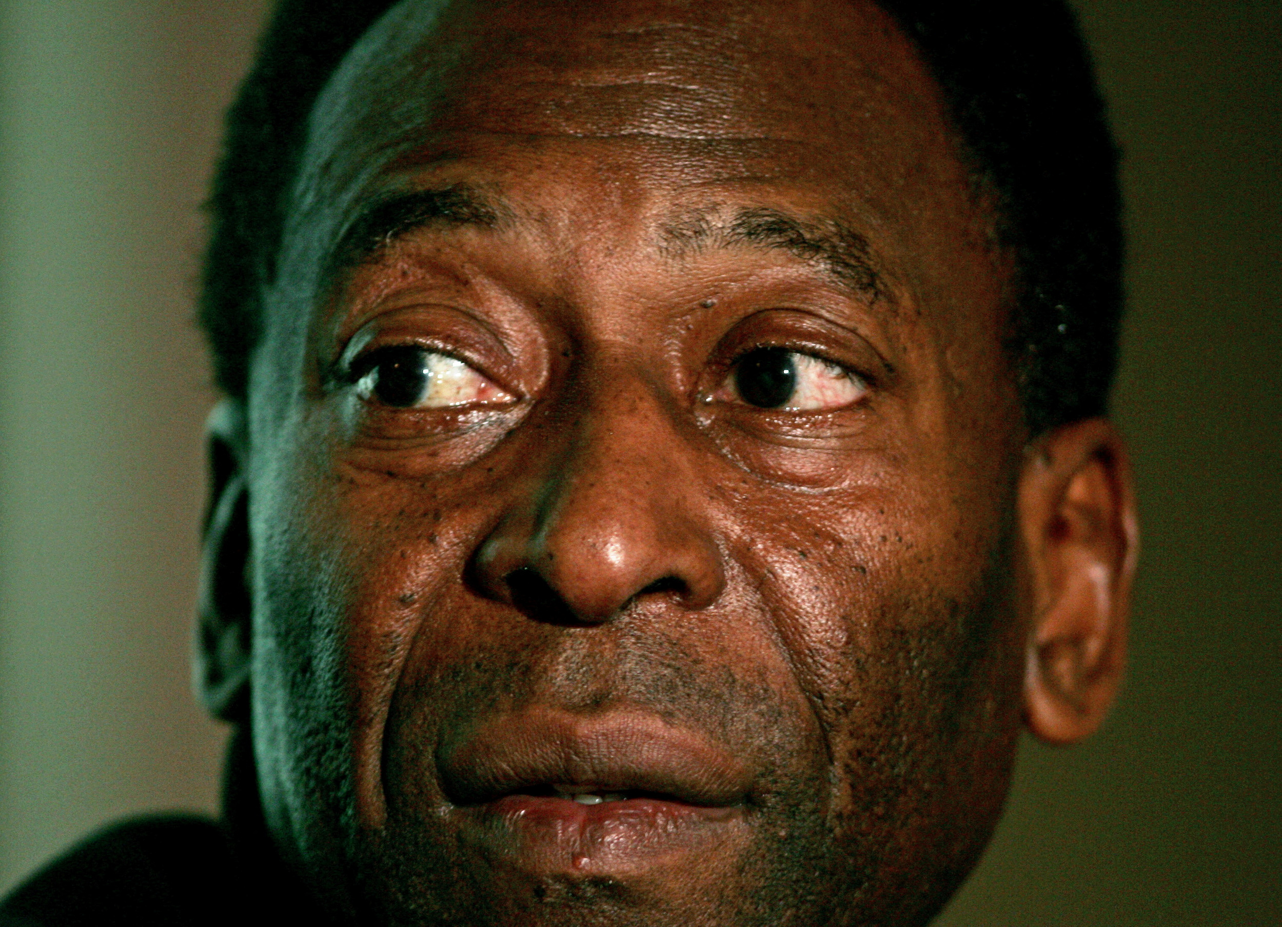 FILE PHOTO: Brazilian soccer legend Pele attends a news conference at Olympiakos' Karaiskaki stadium in Athens, Greece, May 12, 2005.   REUTERS