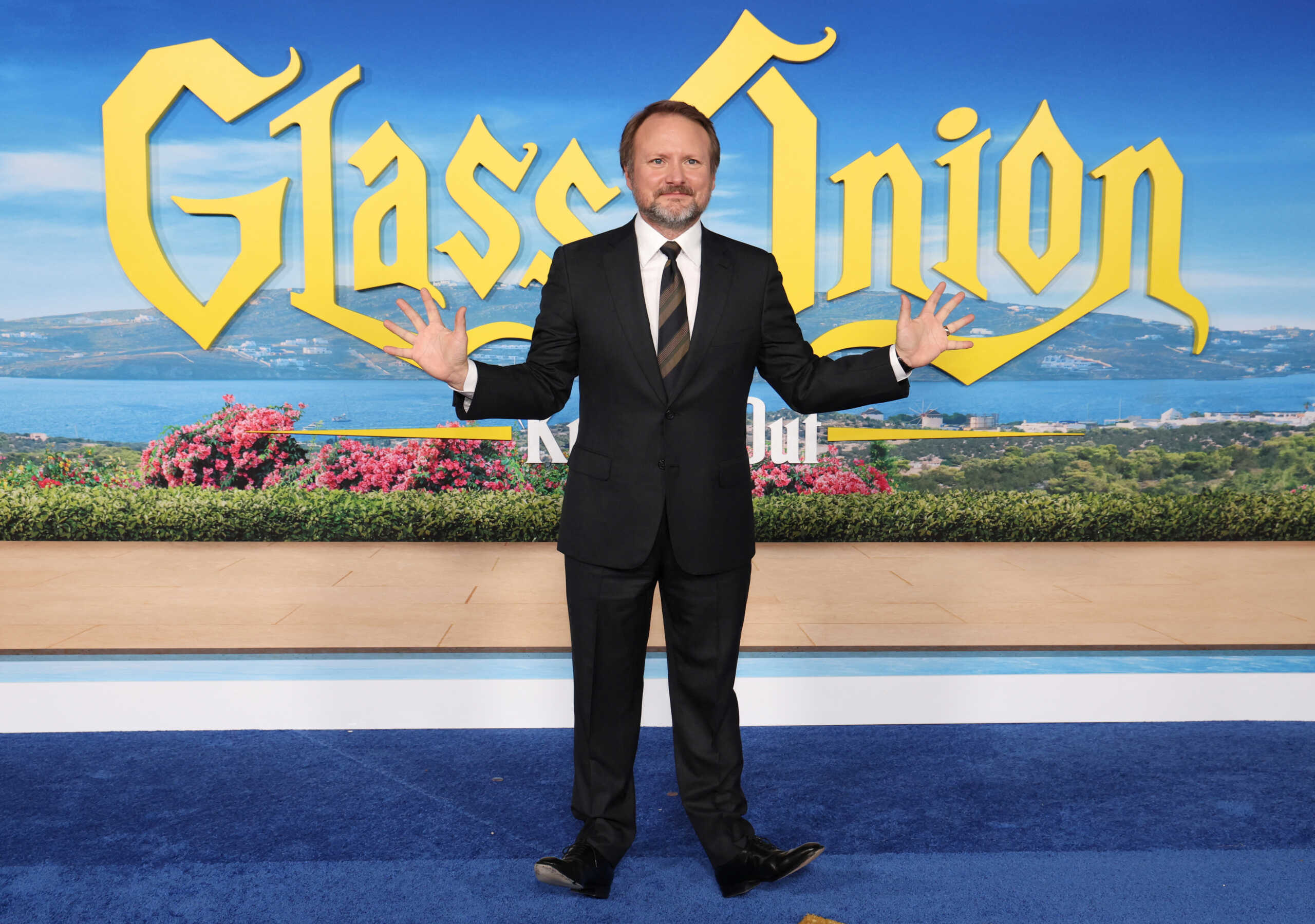 Director Rian Johnson attends the premiere for the film Glass Onion: A Knives Out Mystery at the Academy Museum of Motion Pictures in Los Angeles, California, U.S., November 14, 2022. REUTERS