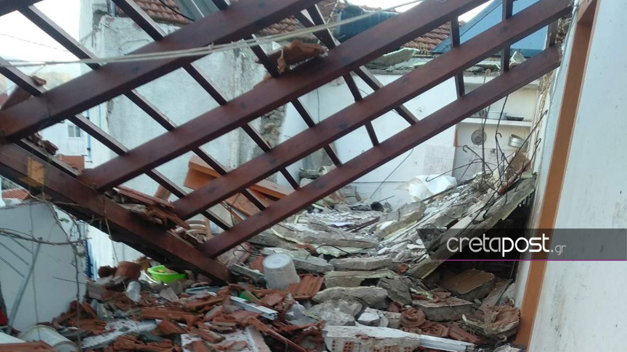 Έκρηξη με νεκρή στην Κρήτη:  Σοκάρουν φωτογραφίες από το «βομβαρδισμένο» σπίτι