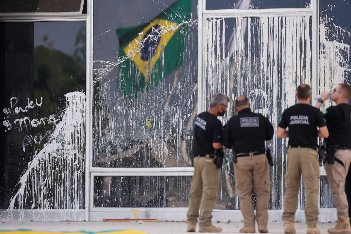 A view shows the damage caused following Brazil's anti-democratic riots, at the Supreme Court building in Brasilia, Brazil, January 10, 2023. REUTERS